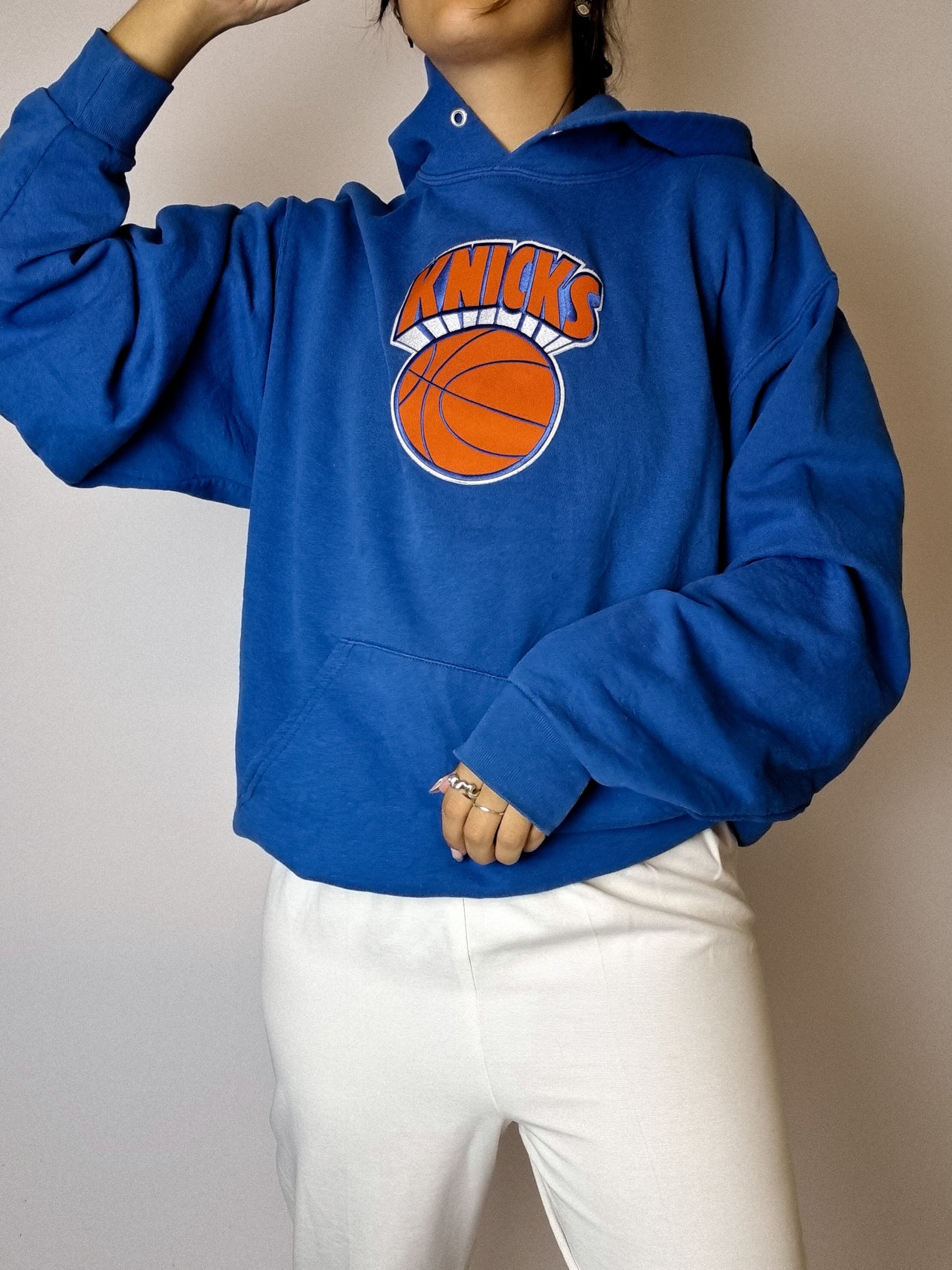 Blue Kicks vintage hoodie M