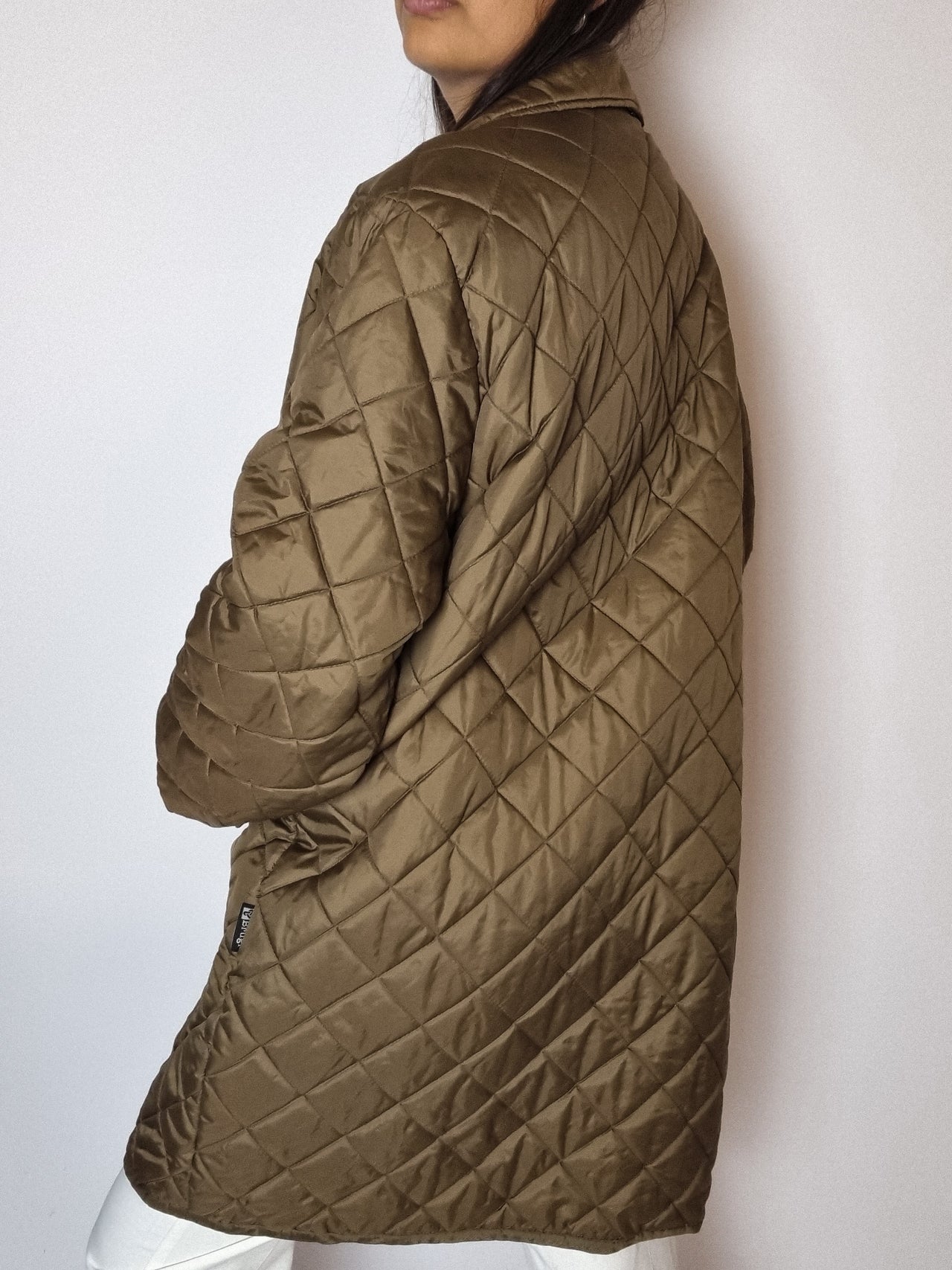 Brown quilted jacket M/L