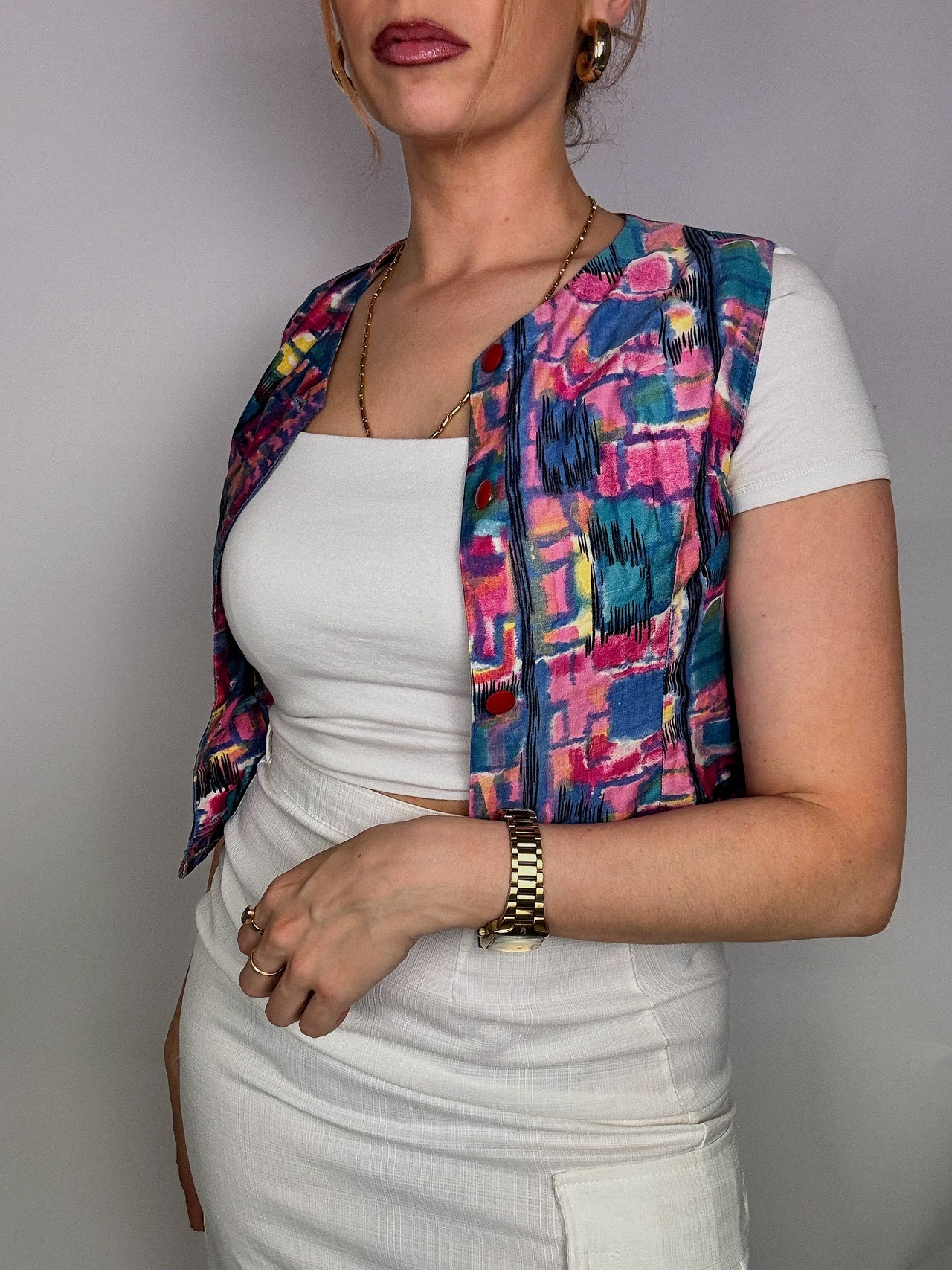 Vintage multicolor blouse