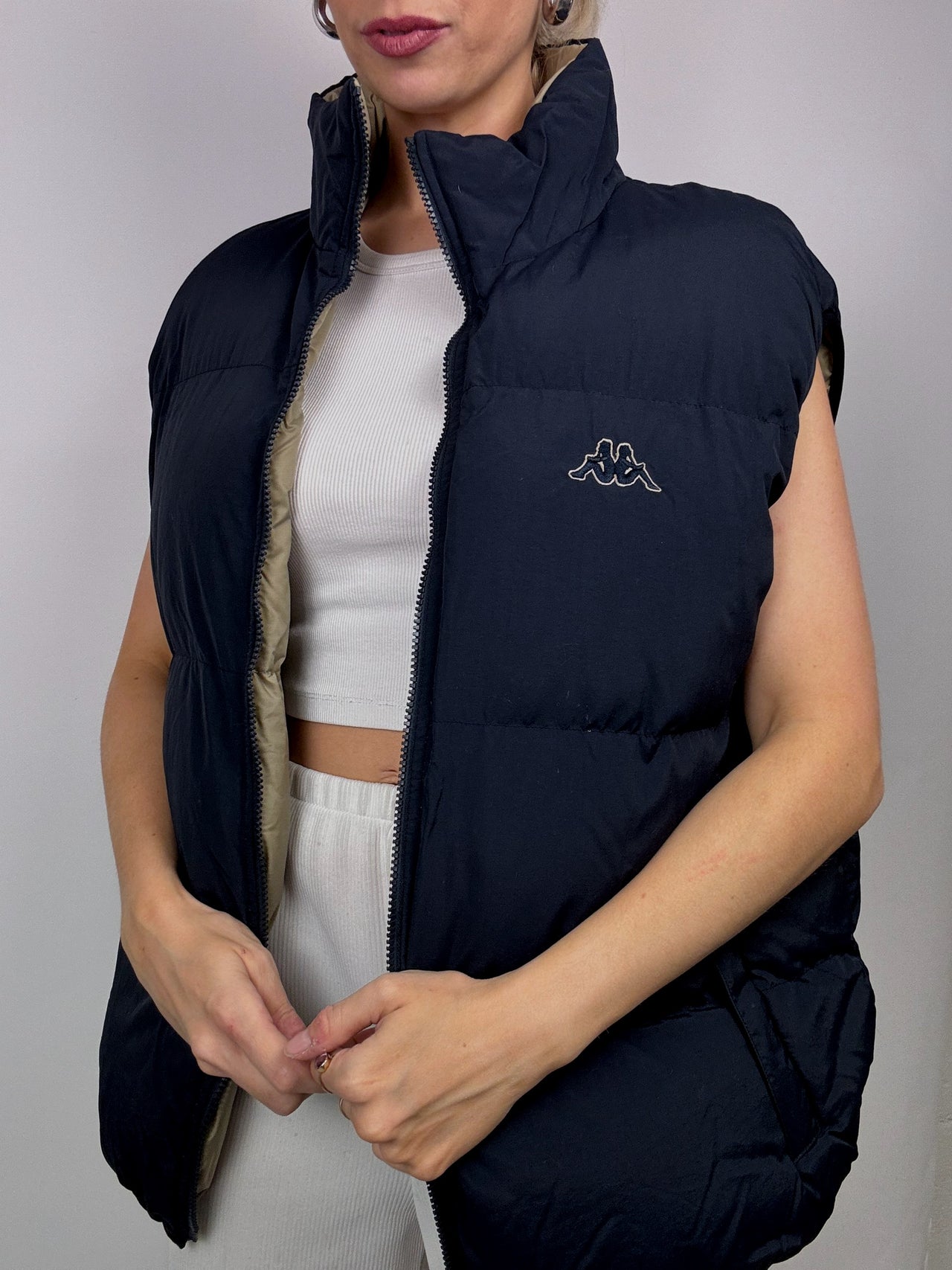 Reversible down vest