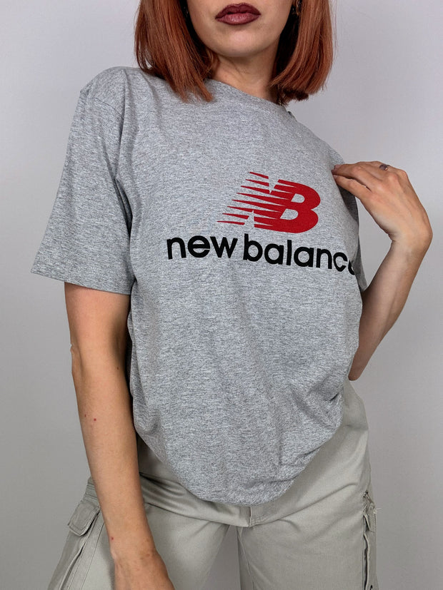 T-shirt vintage New Balance Gris S