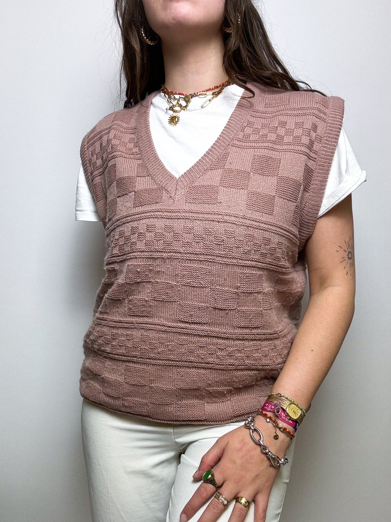 Light pink vest Vintage L