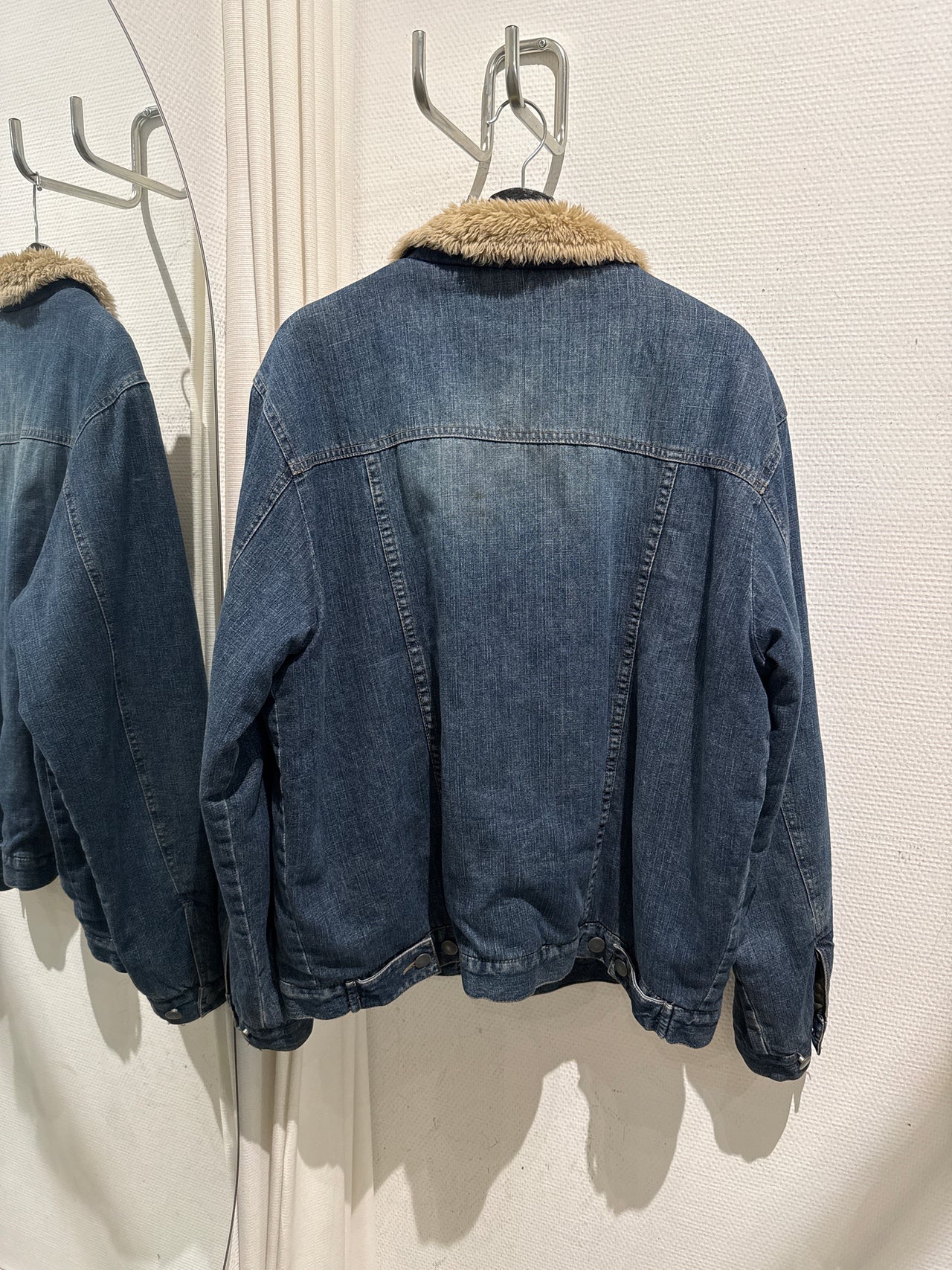 Sherpa jacket denim fourré L live