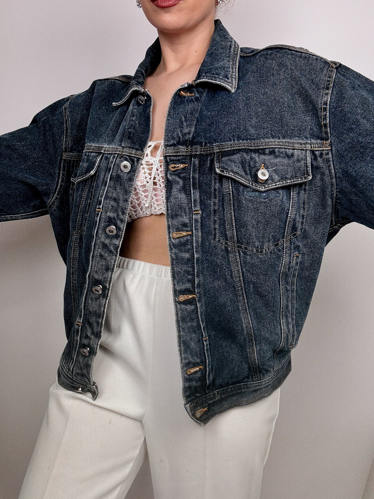 Vintage denim jacket M