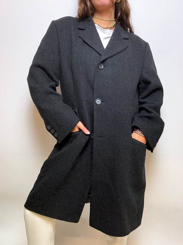 Manteau noir vintage M