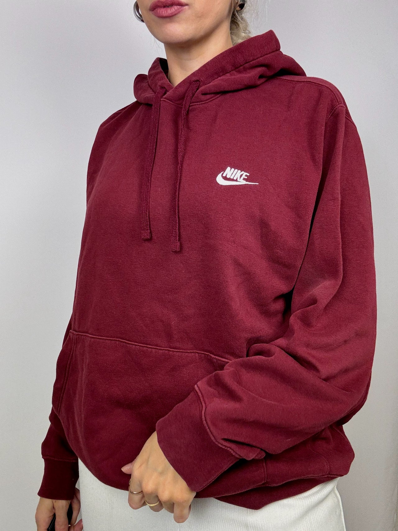 Pull à capuche Nike bordeaux