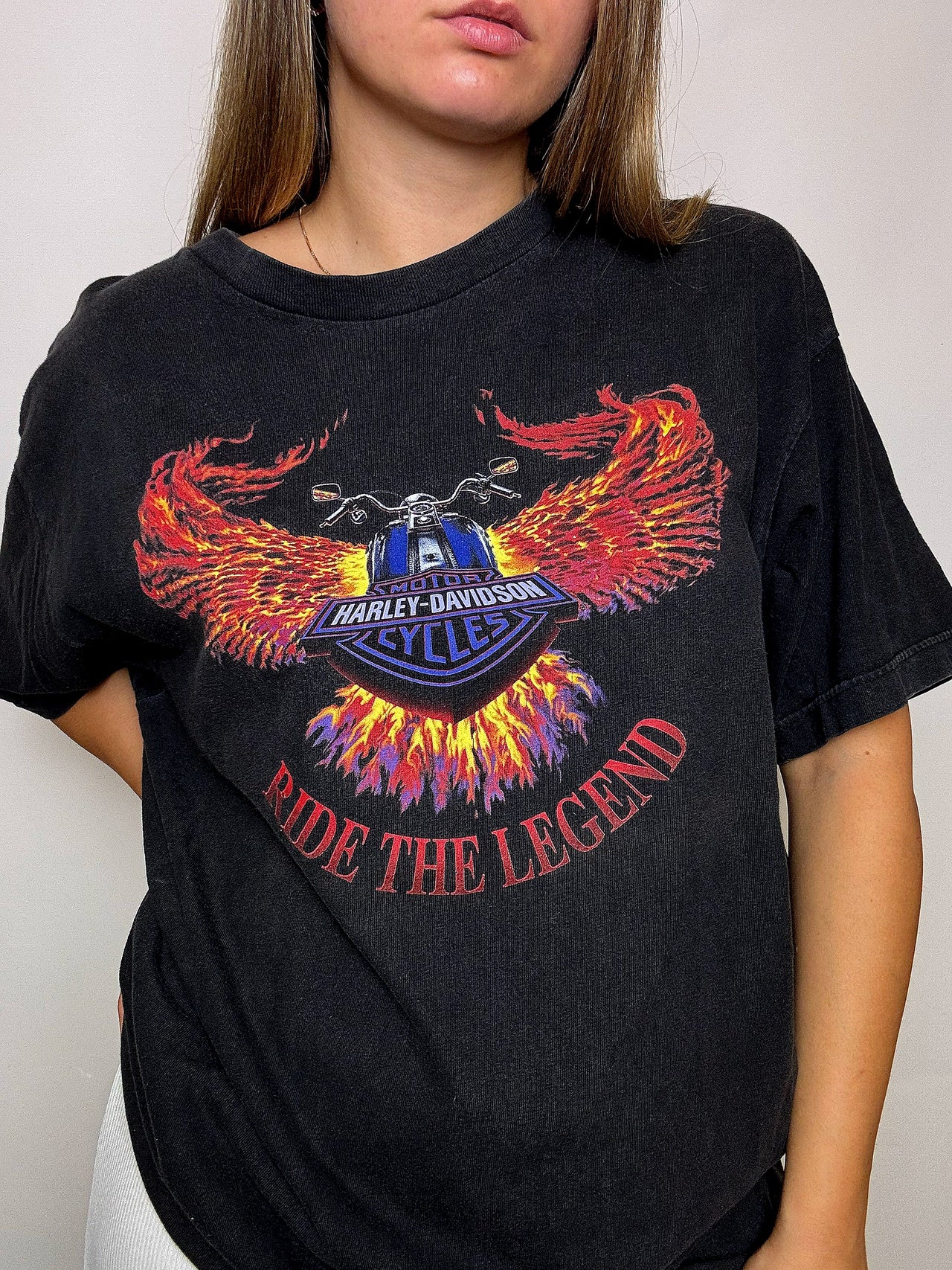 Tee shirt noir HARLEYD DAVIDSON XL vintage