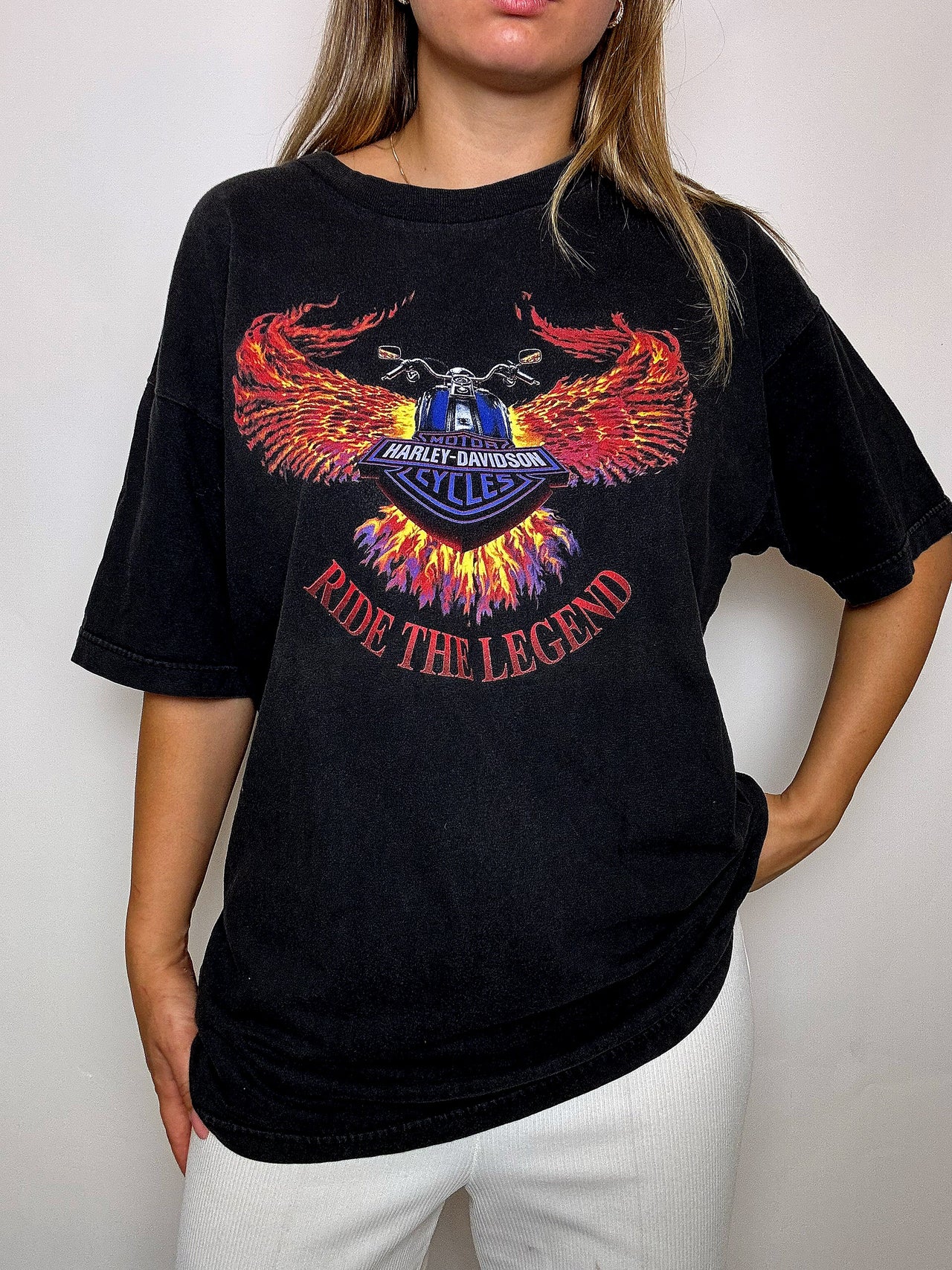 Tee shirt noir HARLEYD DAVIDSON XL vintage