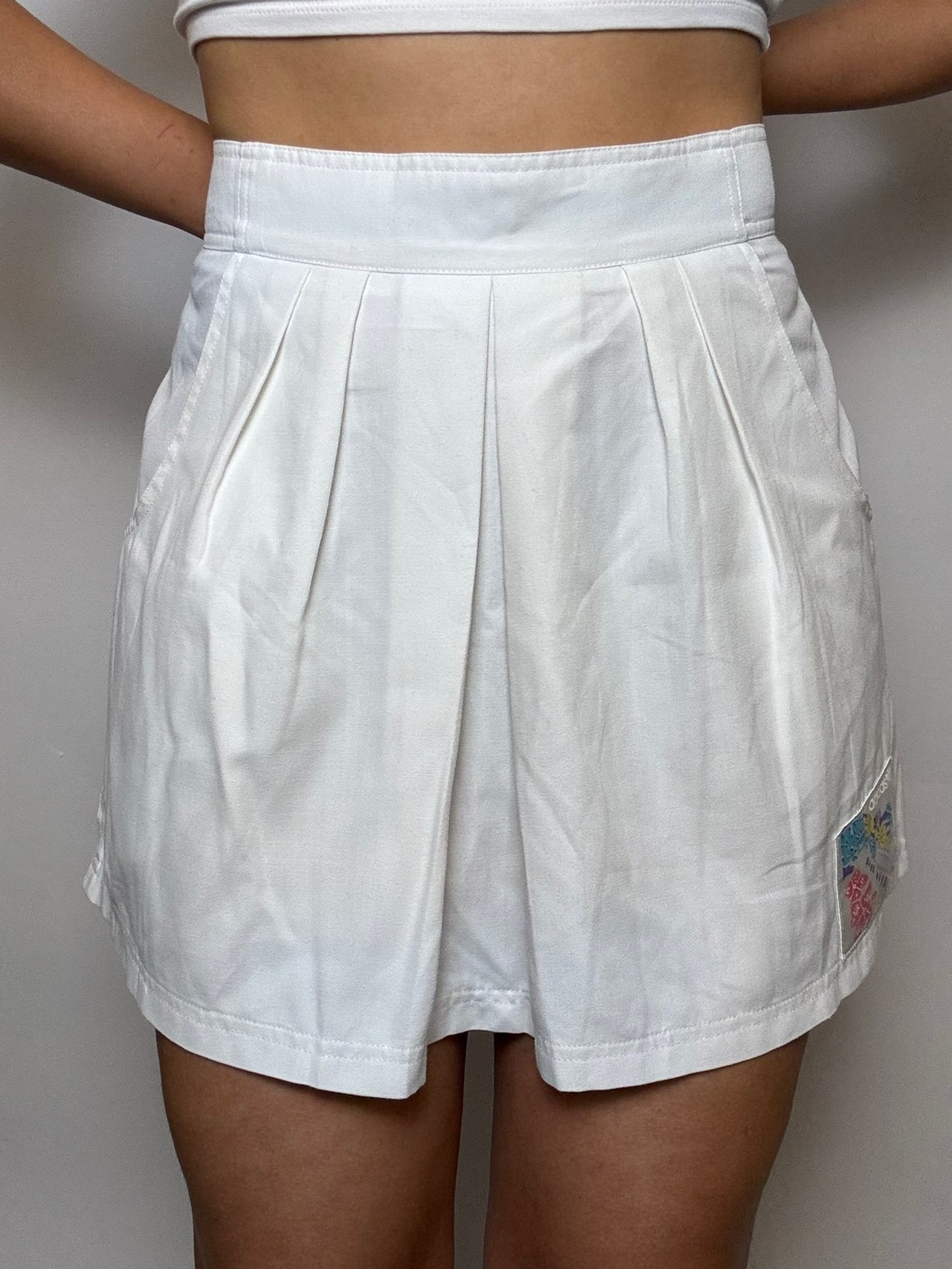 Jupette blanche ADIDAS M/L vintage