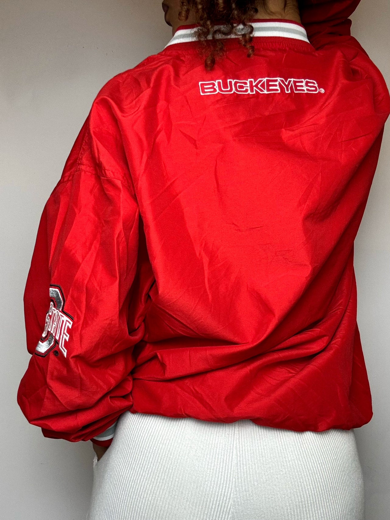 Wintbreaker rouge OHIO STATES XL vintage