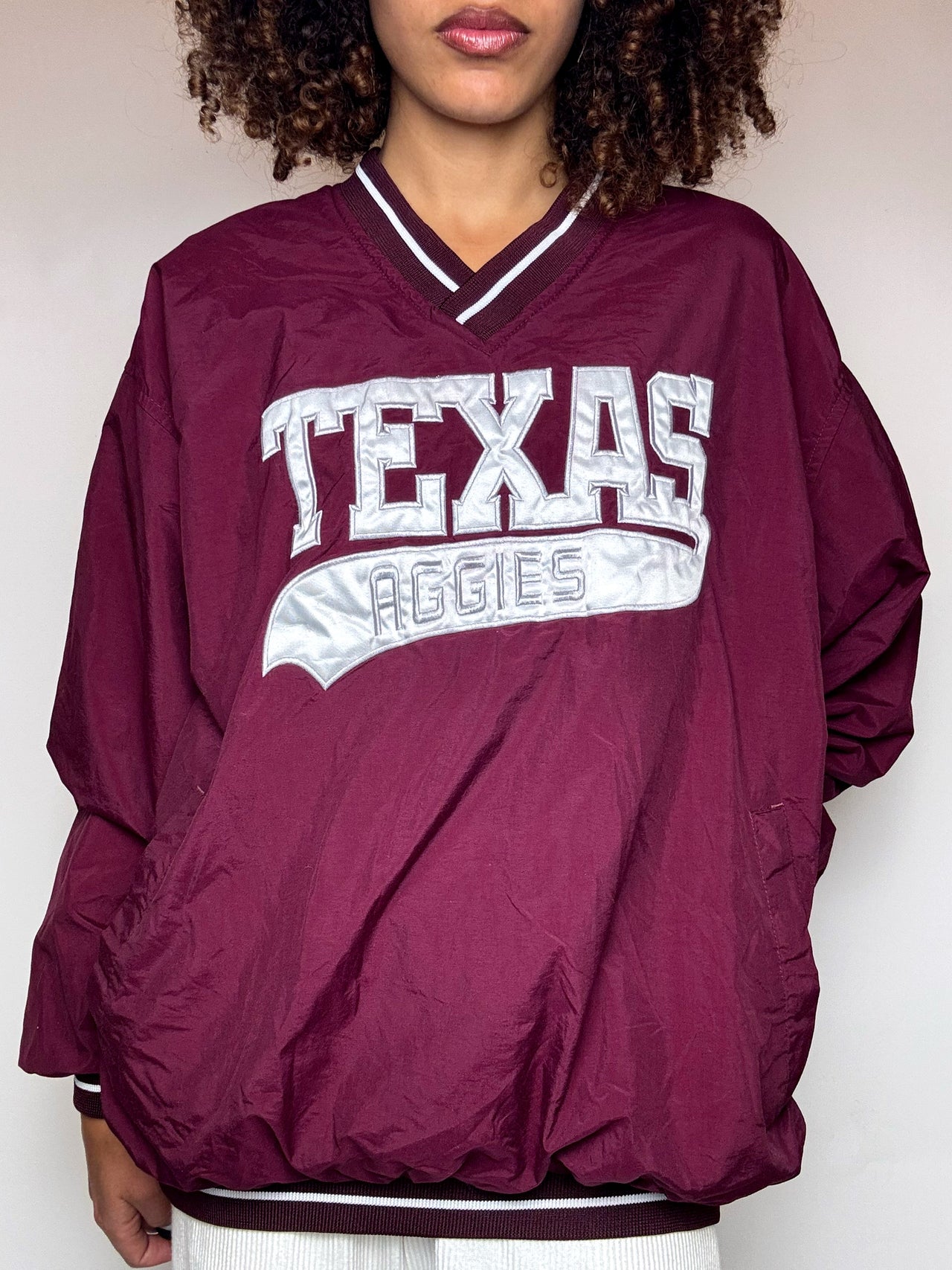 Wintbreaker bordeaux Texas aggies L vintage