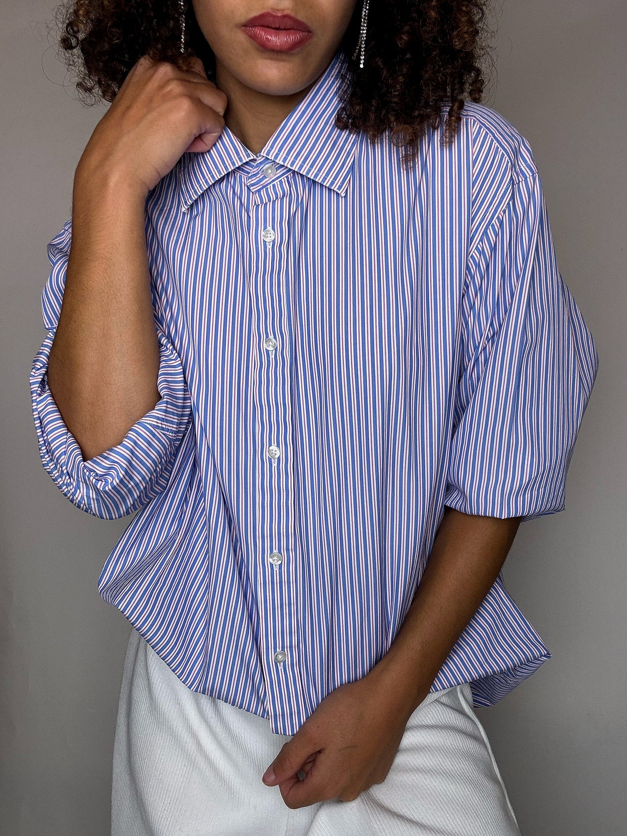 Chemise rayée THOMAS PINK L/XL vintage