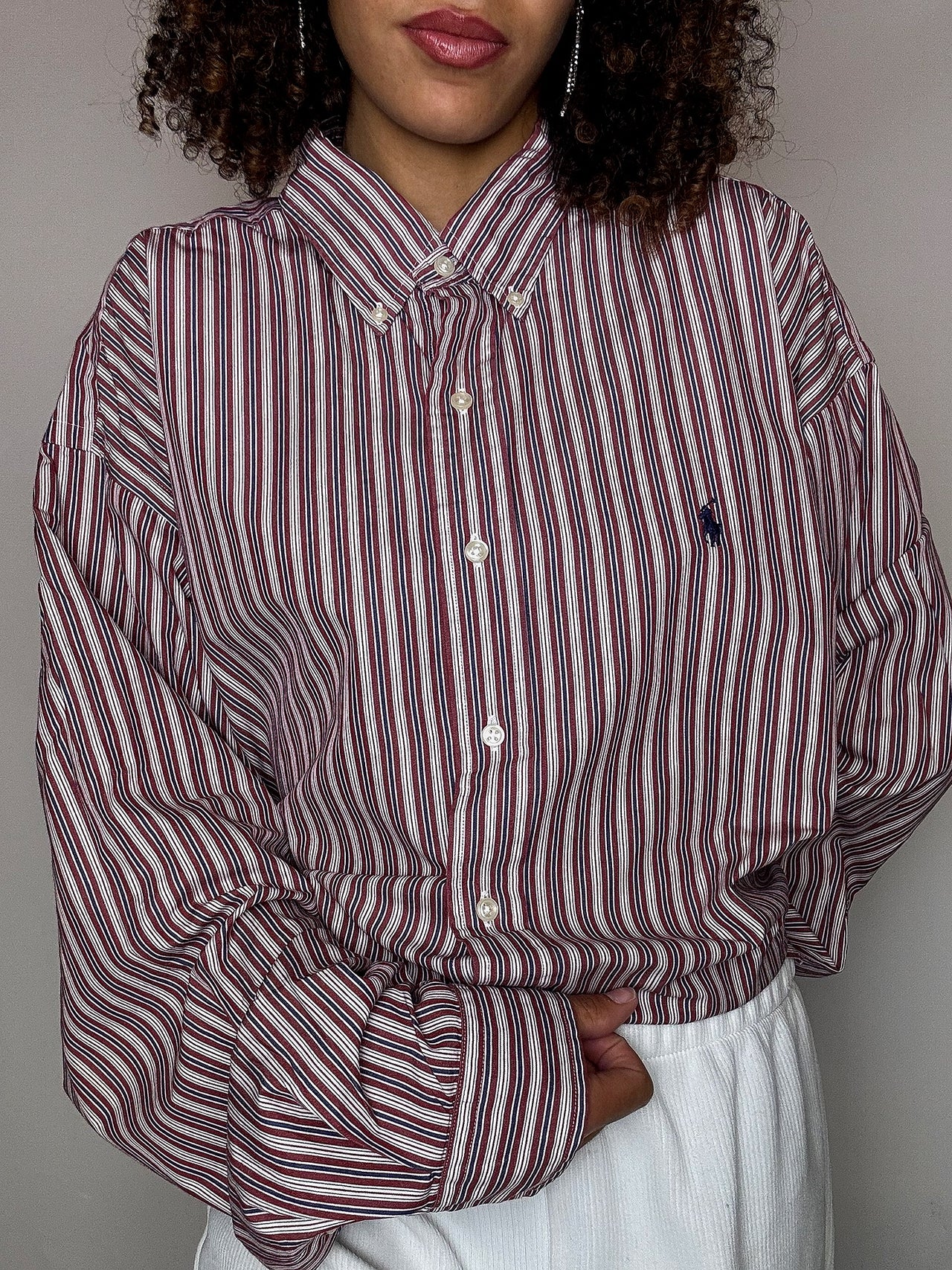 Chemise rayée RALPH LAUREN XXL vintage