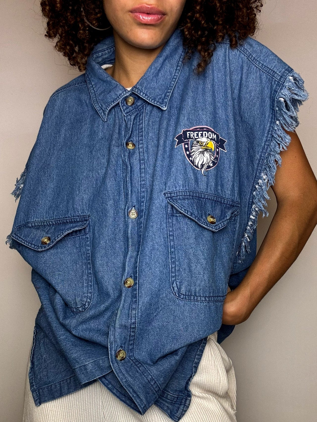 Vintage L/XL Jeanshemd