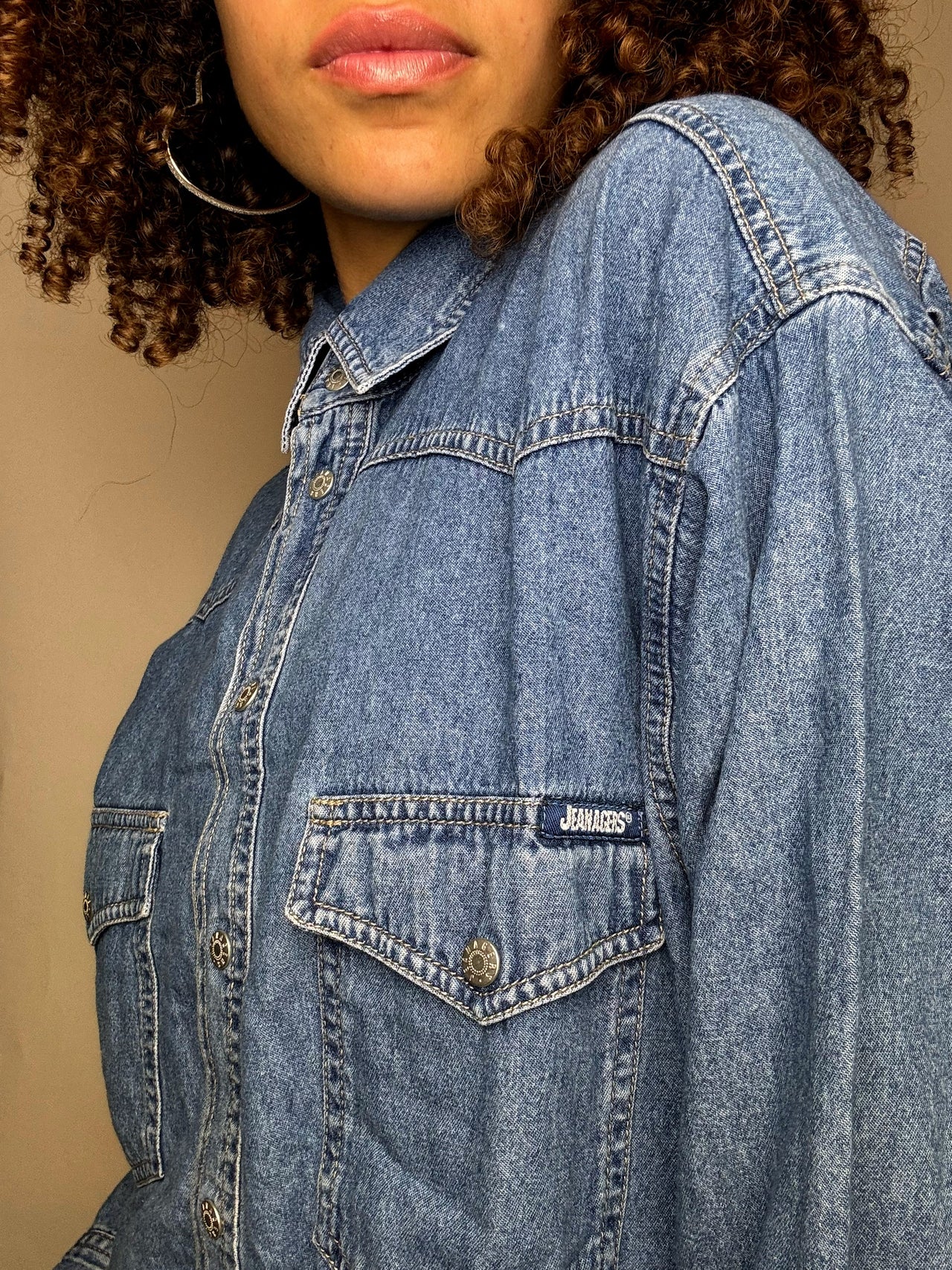 Vintage L/XL Jeanshemd