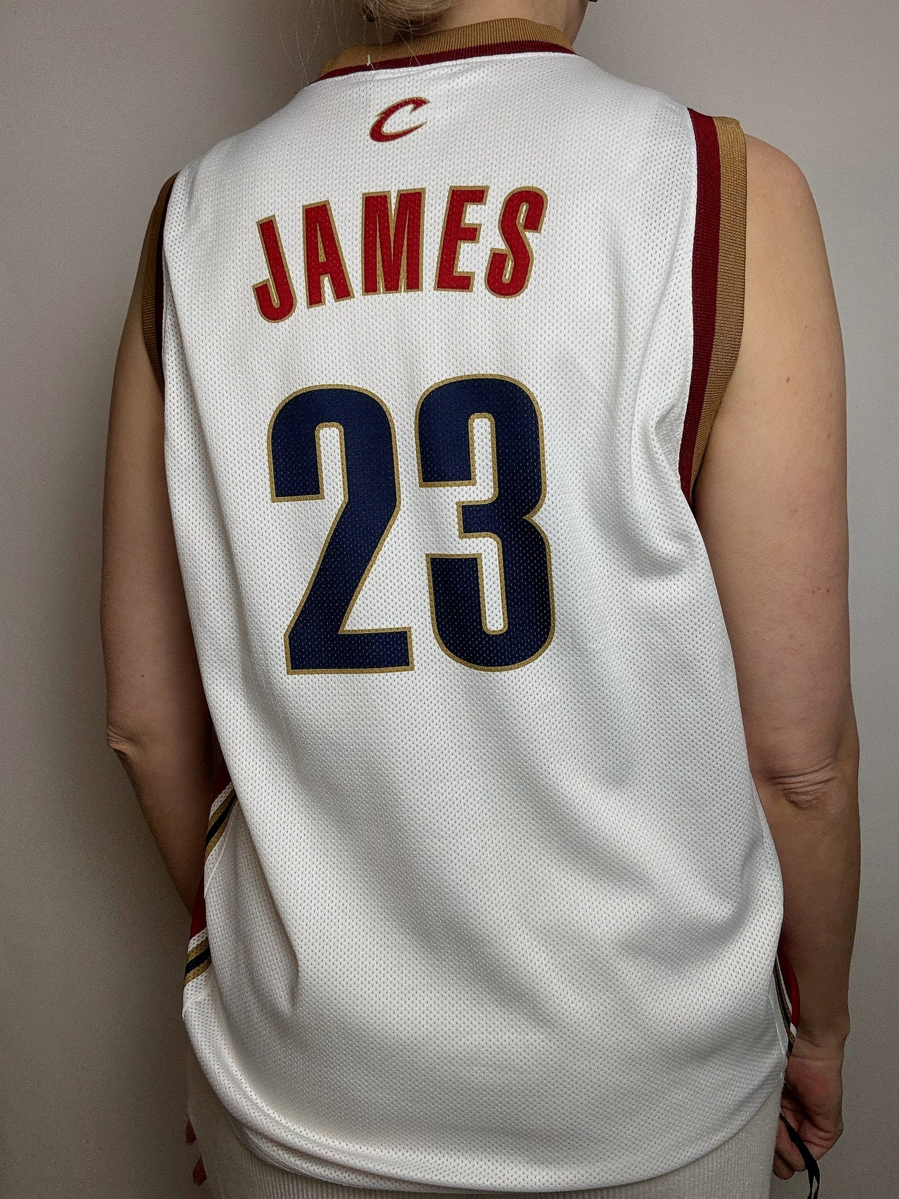 CHAMPION x CAVS S Weißes Basketballtrikot
