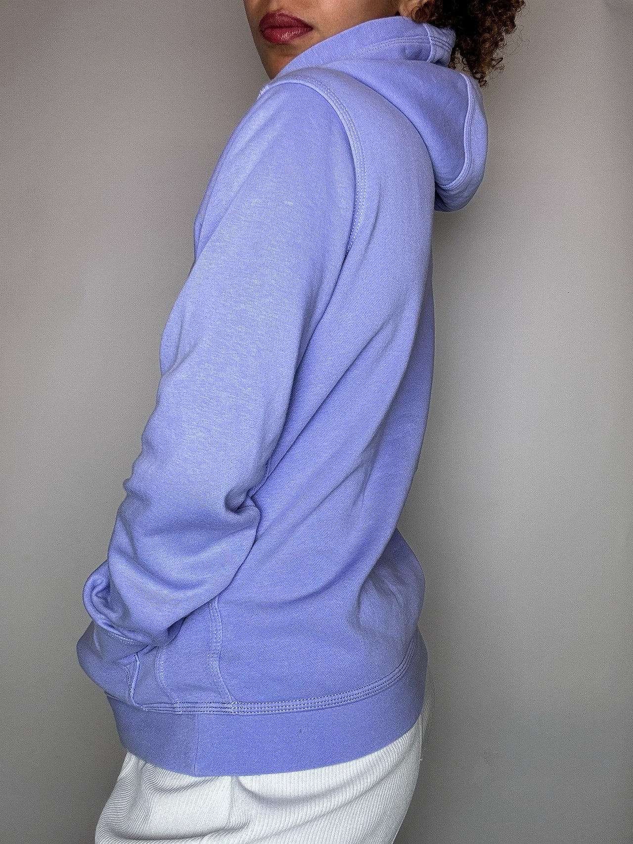 Sweat à capuche lila NIKE L vintage