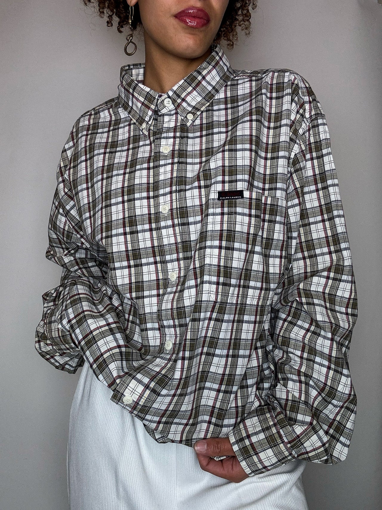 Chemise à carreaux CHAPS BY RALPH LAUREN XL vintage