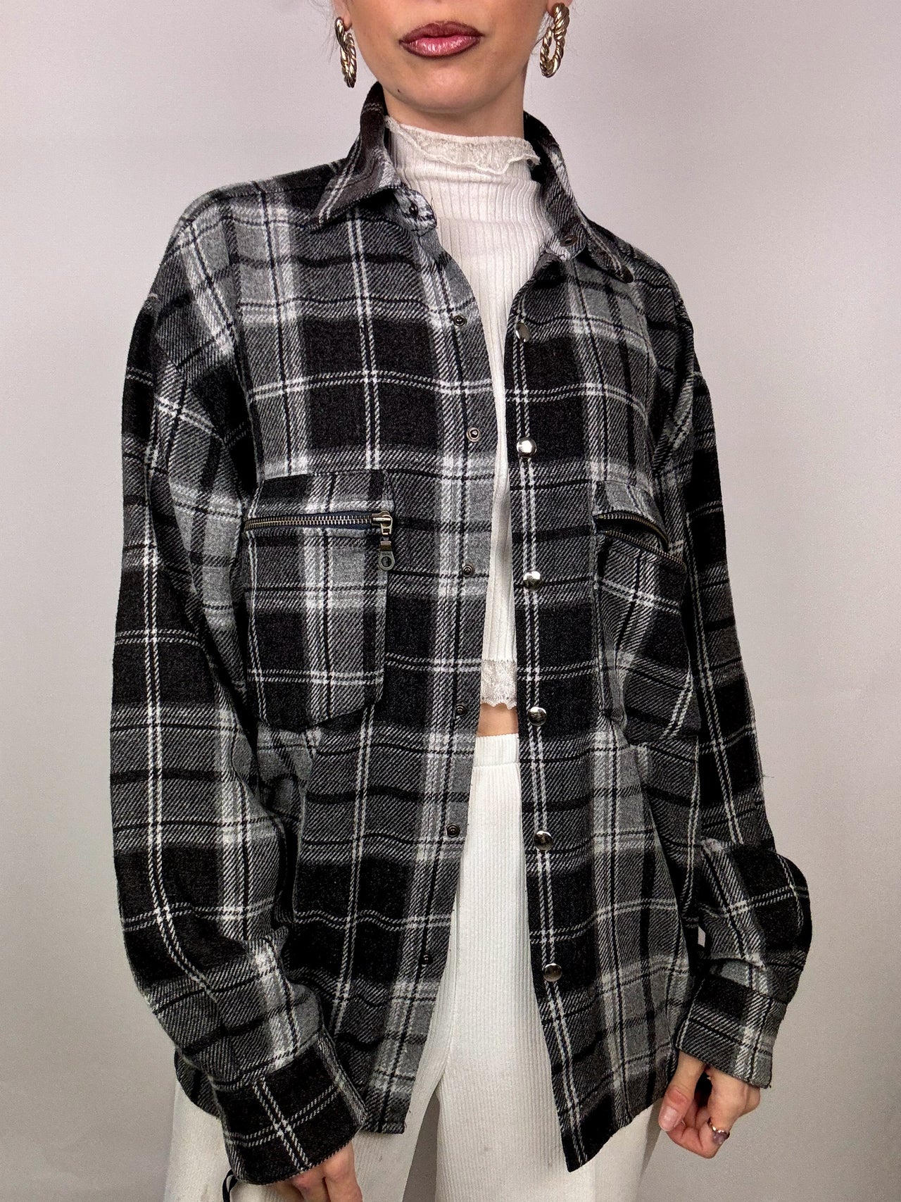 Vintage XL Thick Plaid Shirt