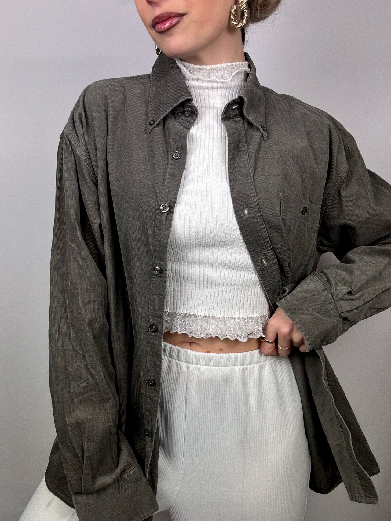Vintage corduroy shirt L