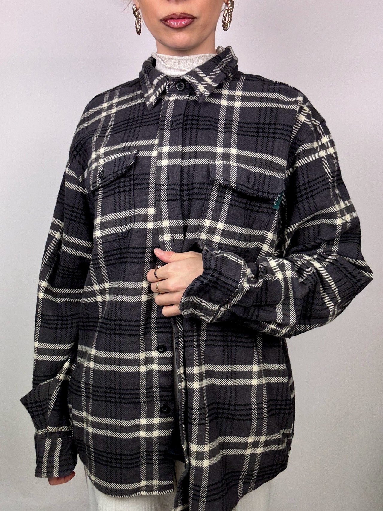 Vintage XL Thick Plaid Shirt