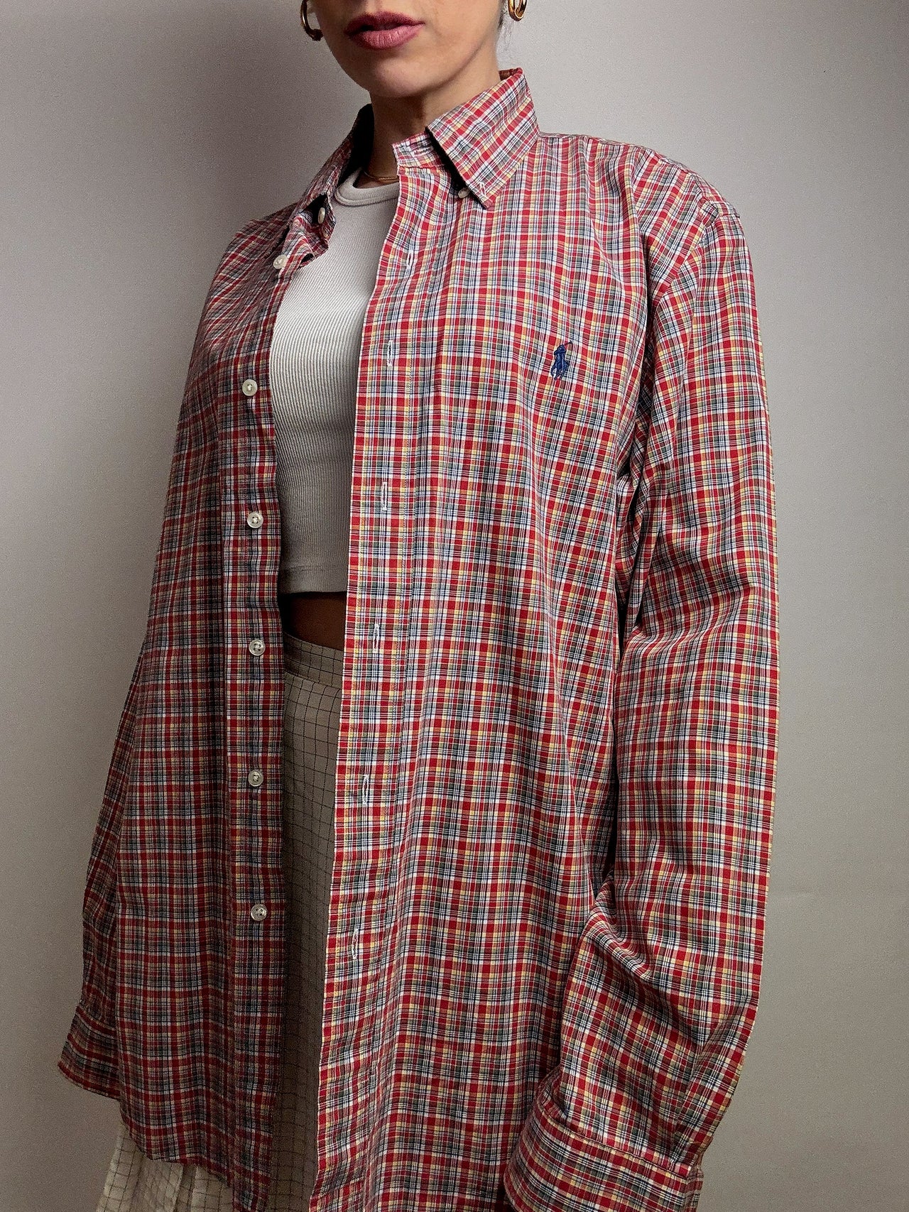 Chemise à carreaux RALPH LAUREN L vintage