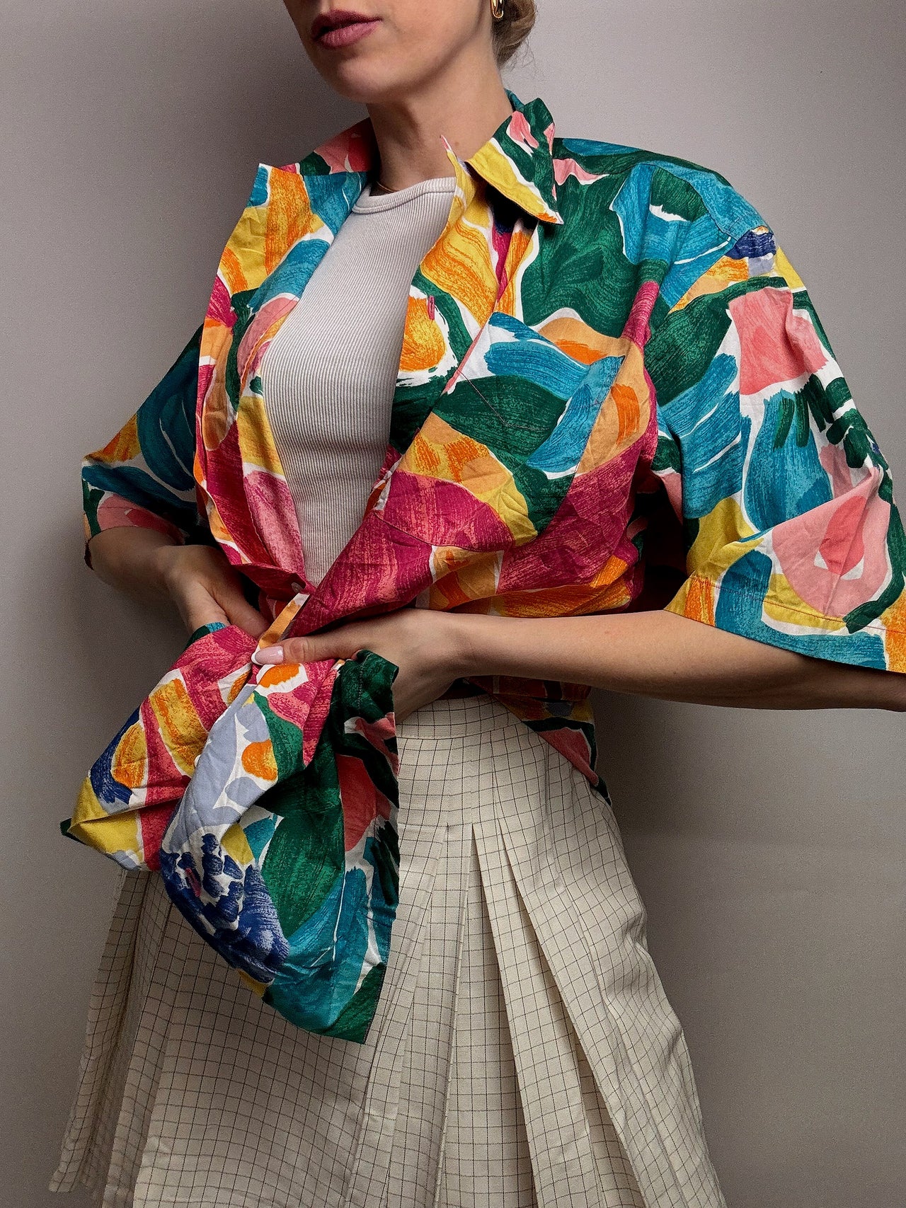 LACOSTE M/L Vintage Pastell gestreiftes Hemd