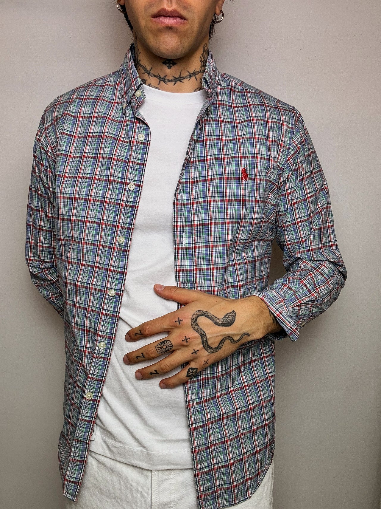 Chemise à carreaux RALPH LAUREN M vintage