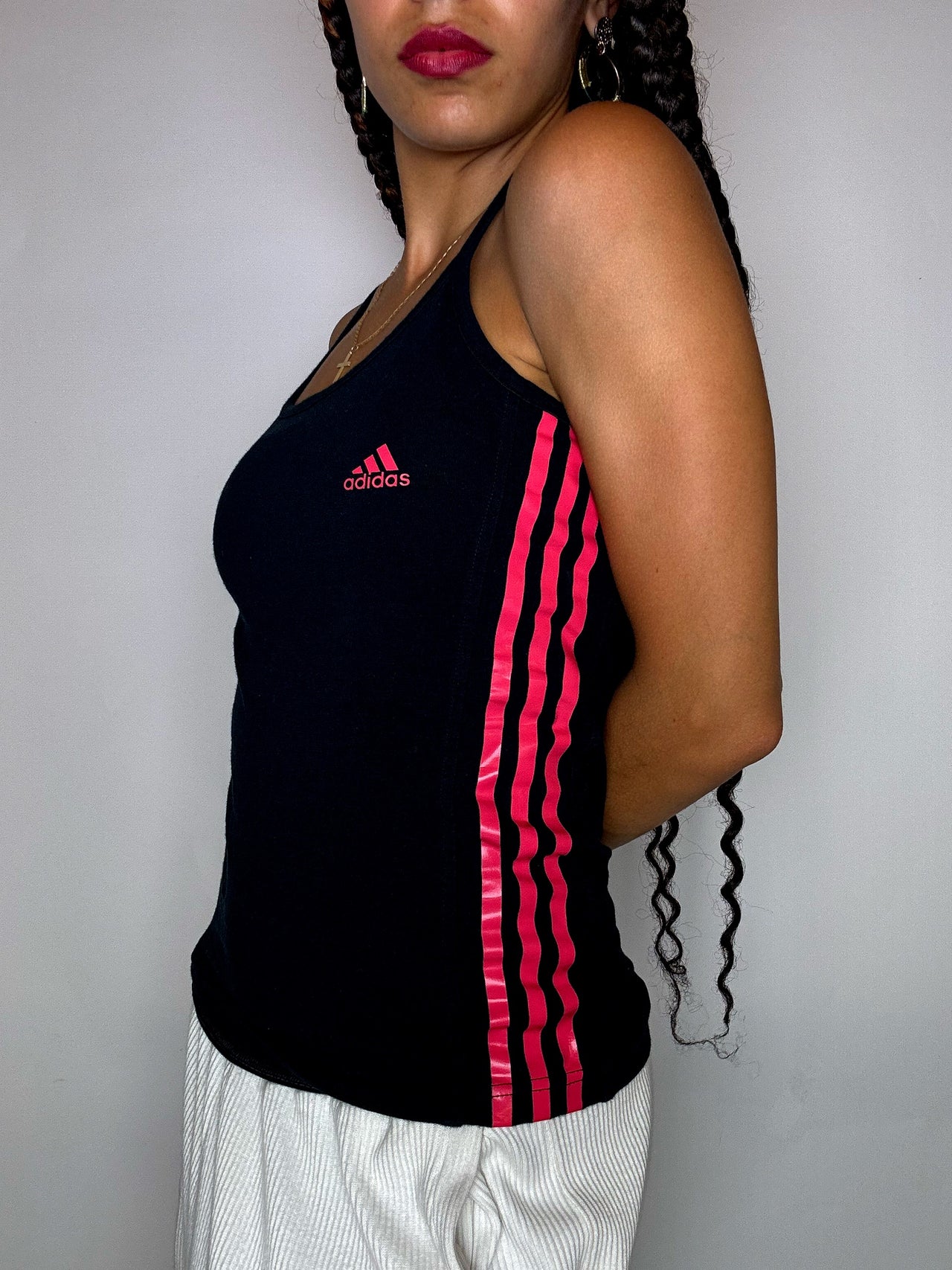 Débardeur à bretelles noir ADIDAS S vintage