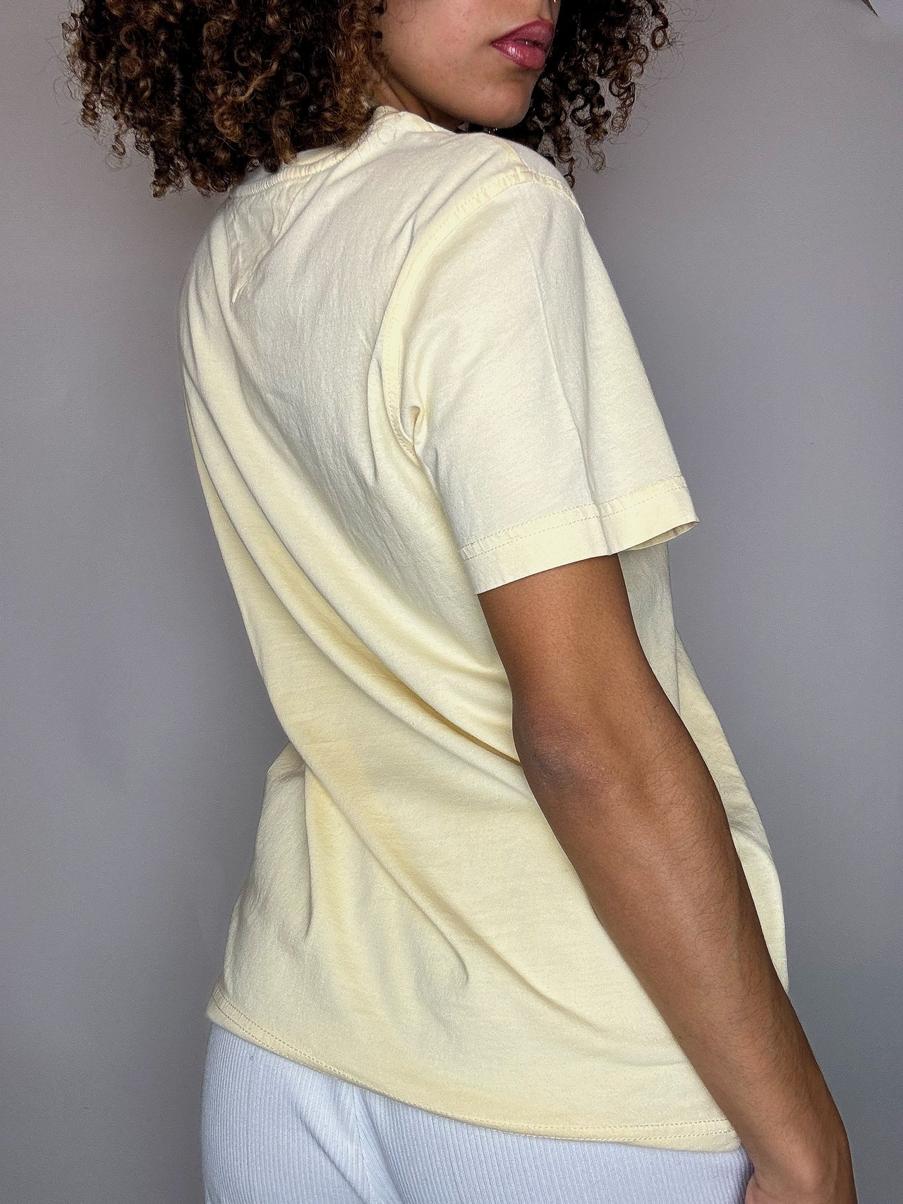 Tee shirt jaune beurre TOMMY HILFIGER S vintage