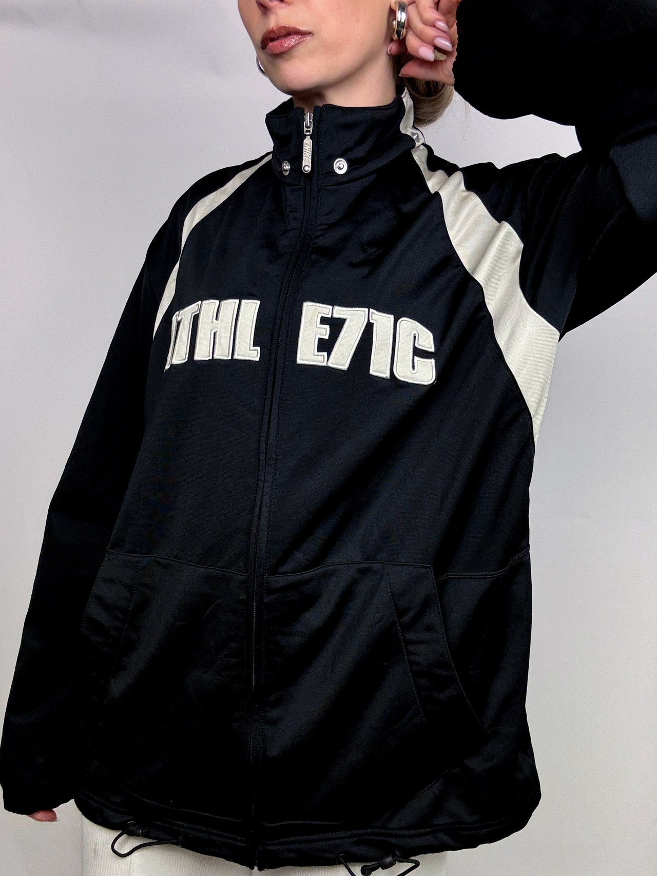 NIKE L Vintage Two-Tone Nylon Jacket