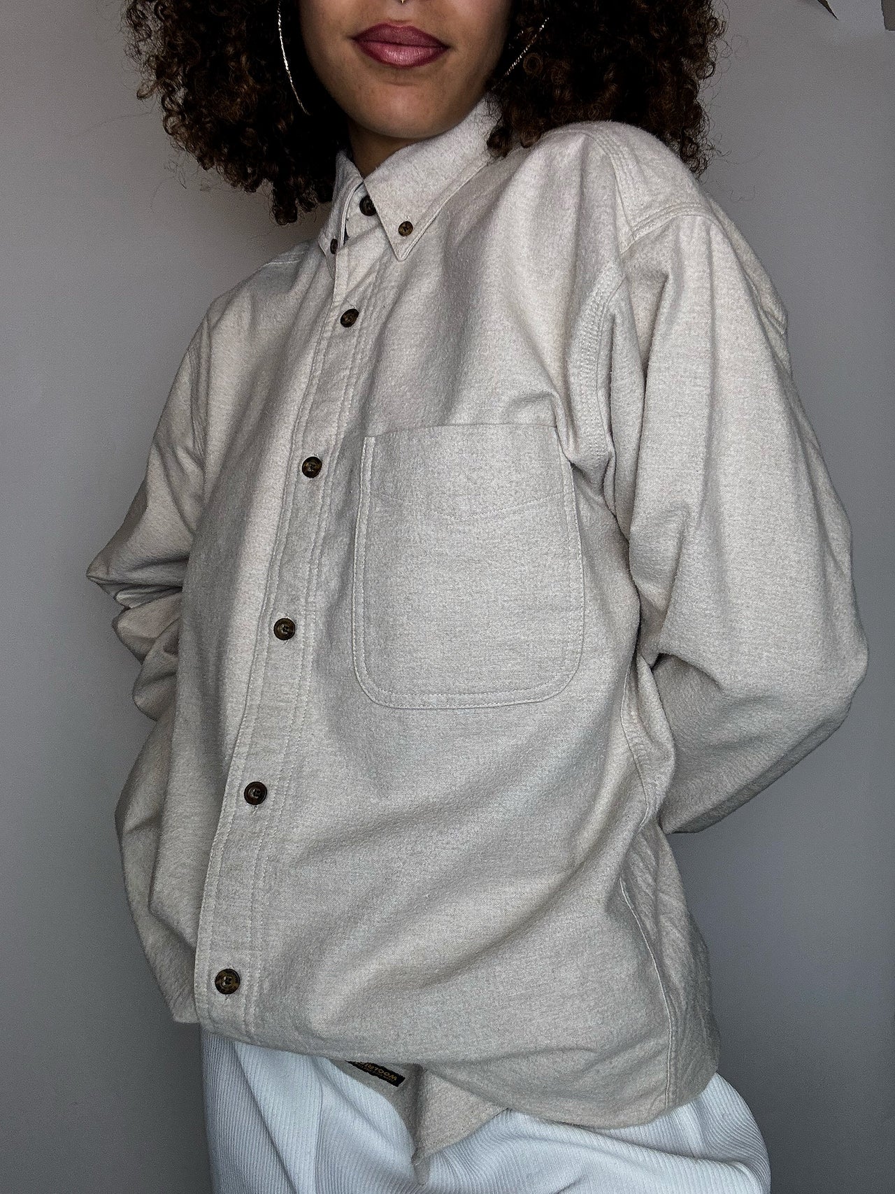 Surchemise beige WOOLRICH L vintage