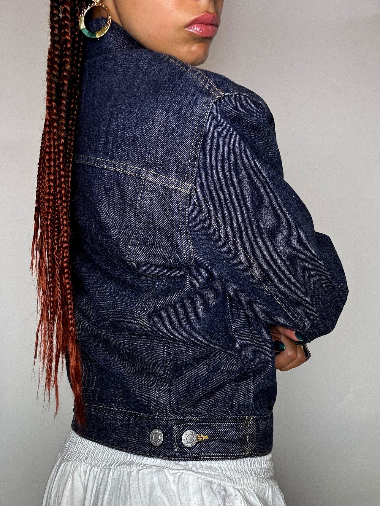 Vintage Wampum leichte Jeansjacke