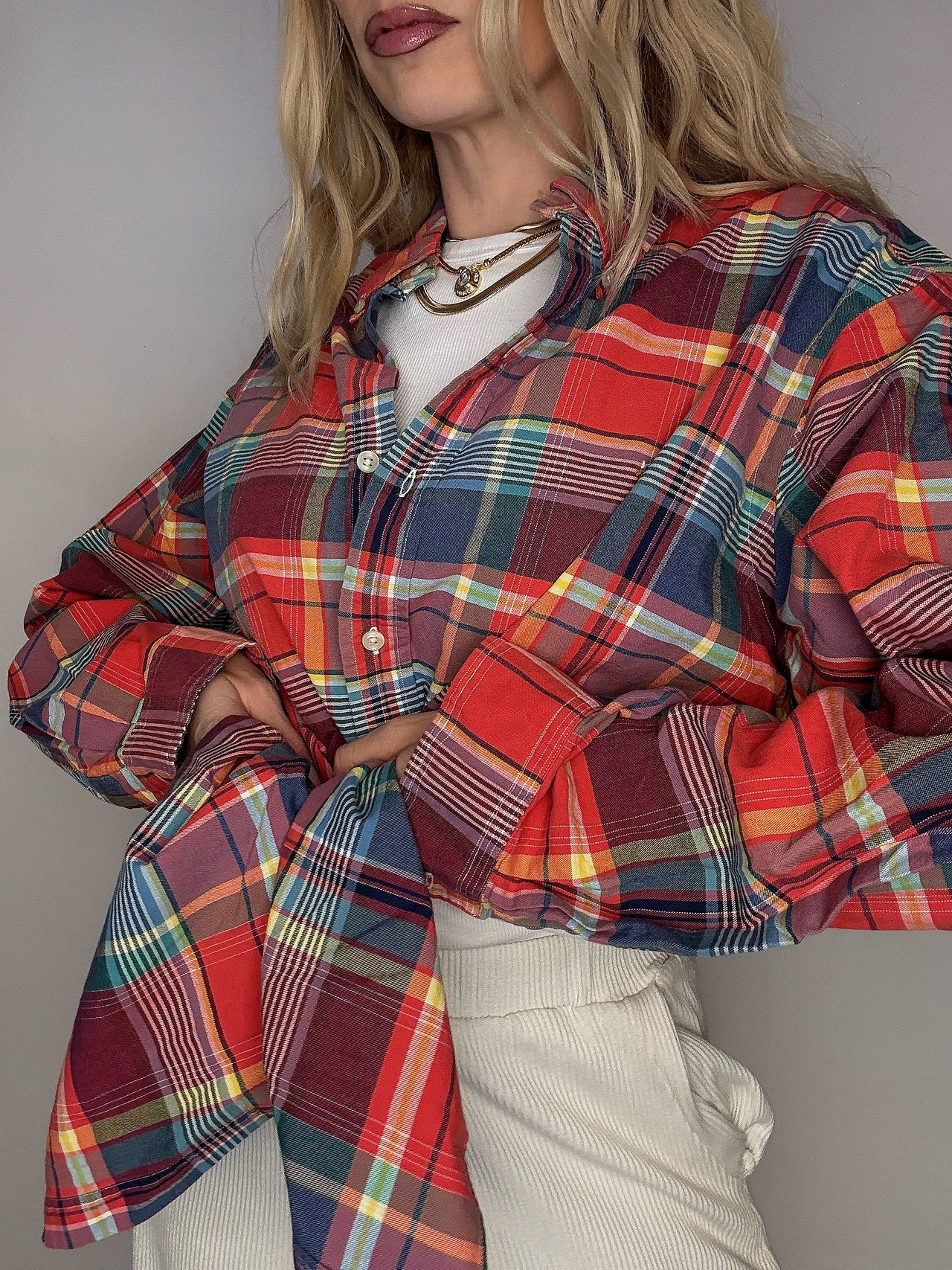 Chemise à carreaux RALPH LAUREN XL Vintage