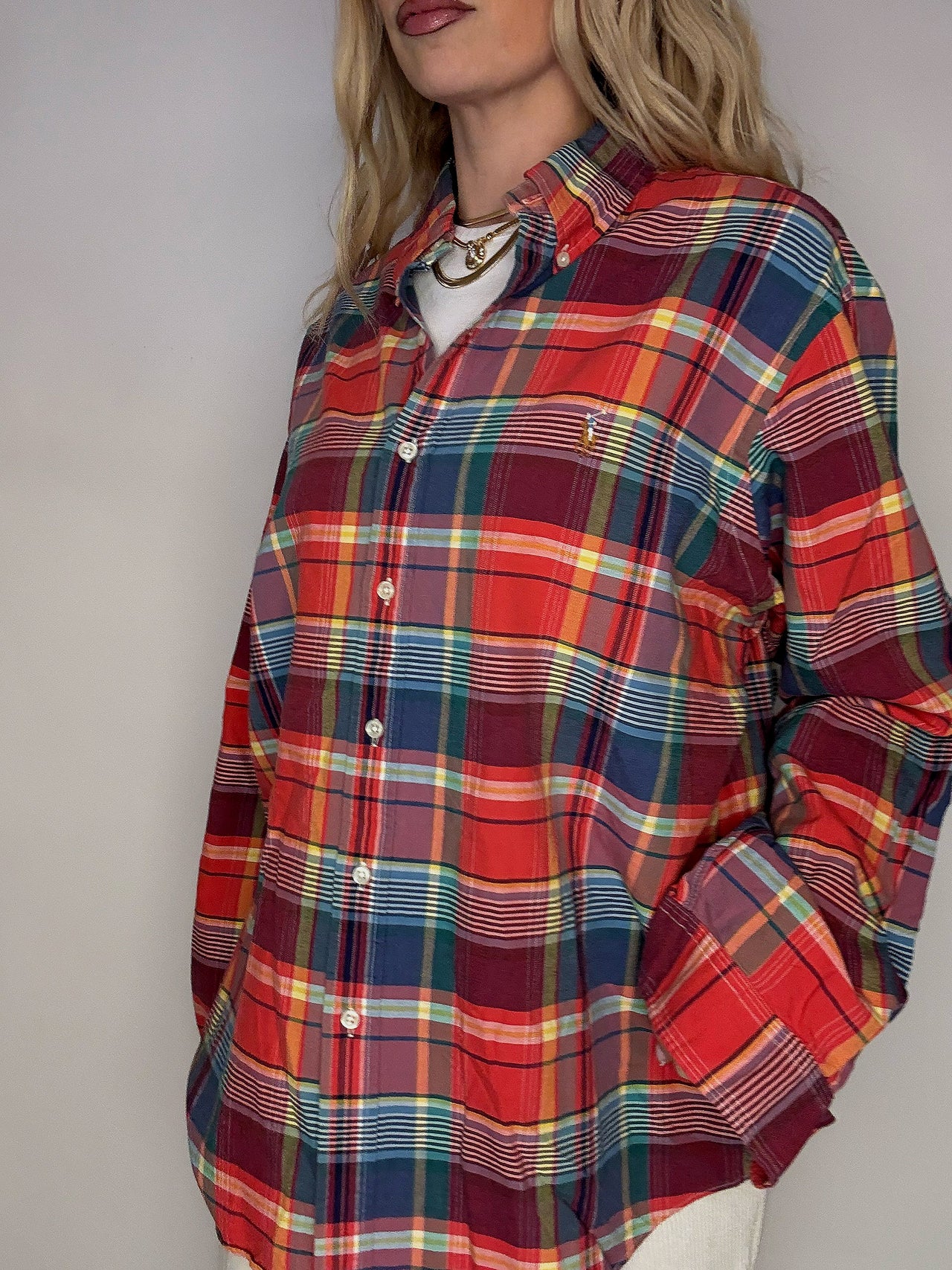 Chemise à carreaux RALPH LAUREN XL Vintage