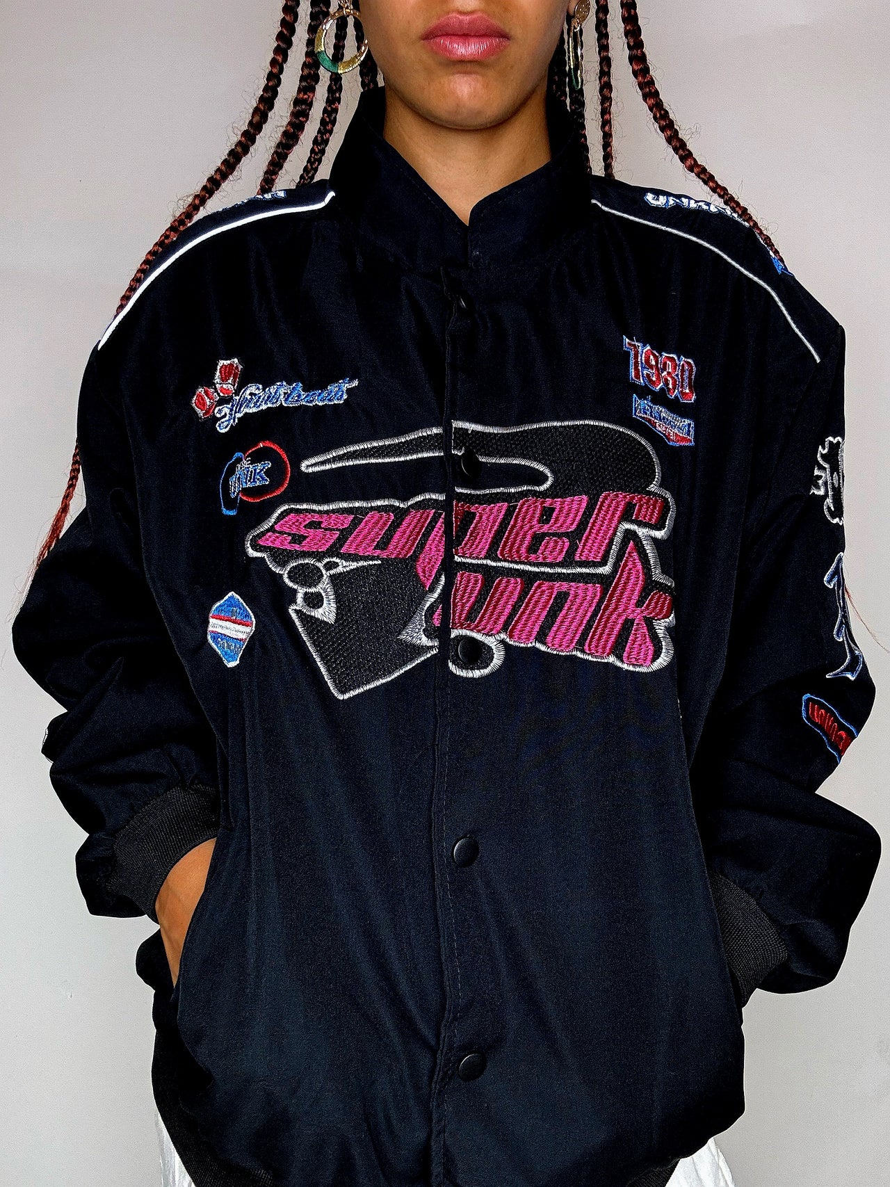 Blouson noir super unk M vintage