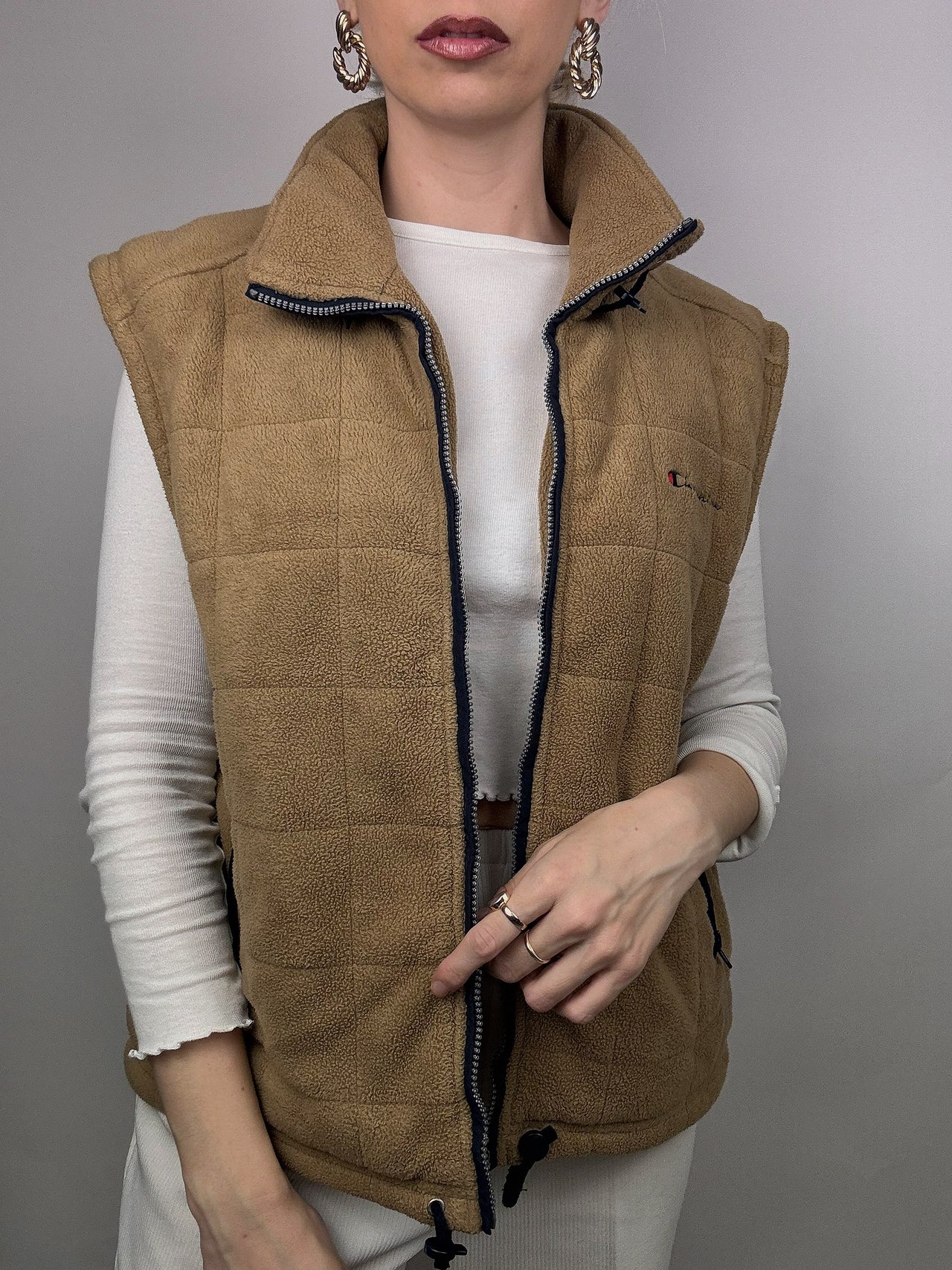 CHAMPION Vintage Quilted Fleece Vest