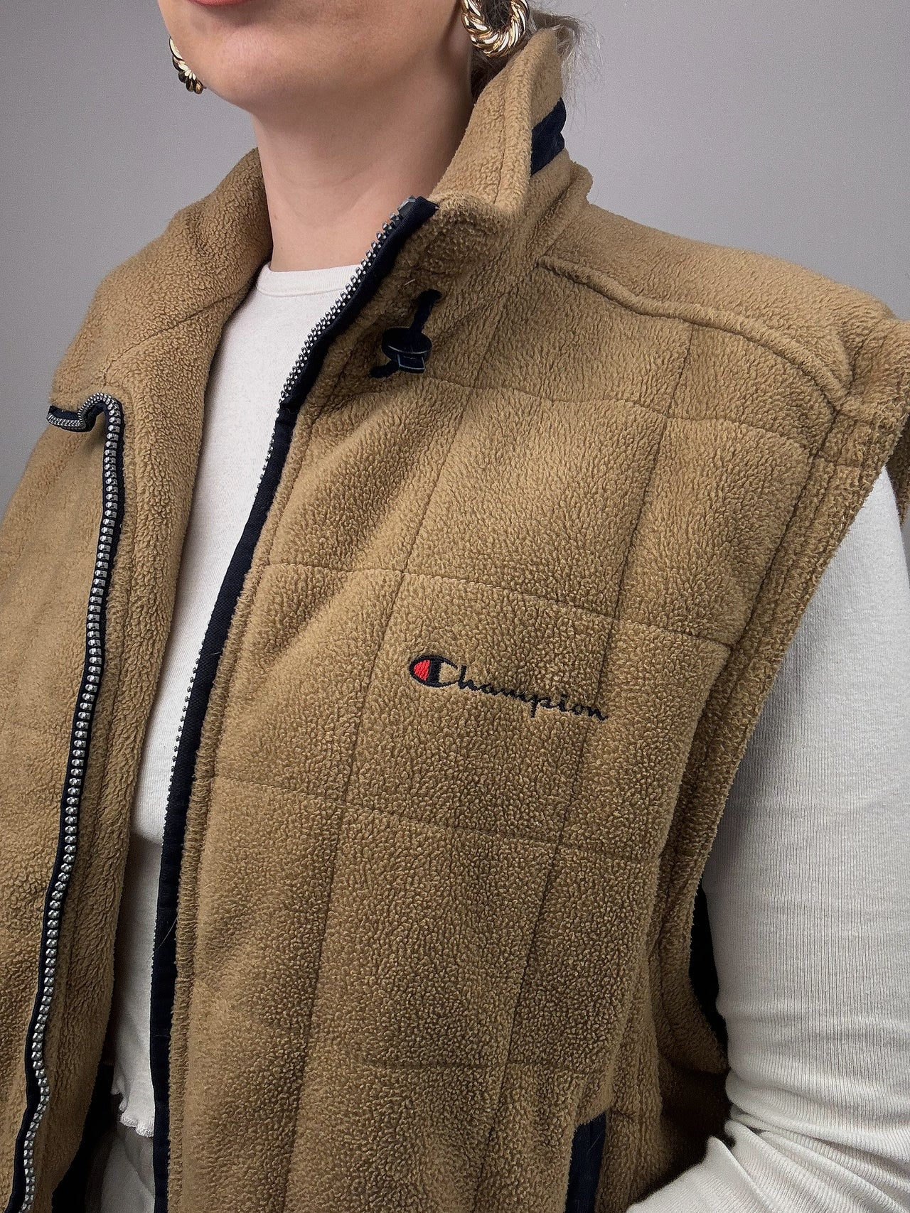 CHAMPION Vintage Quilted Fleece Vest