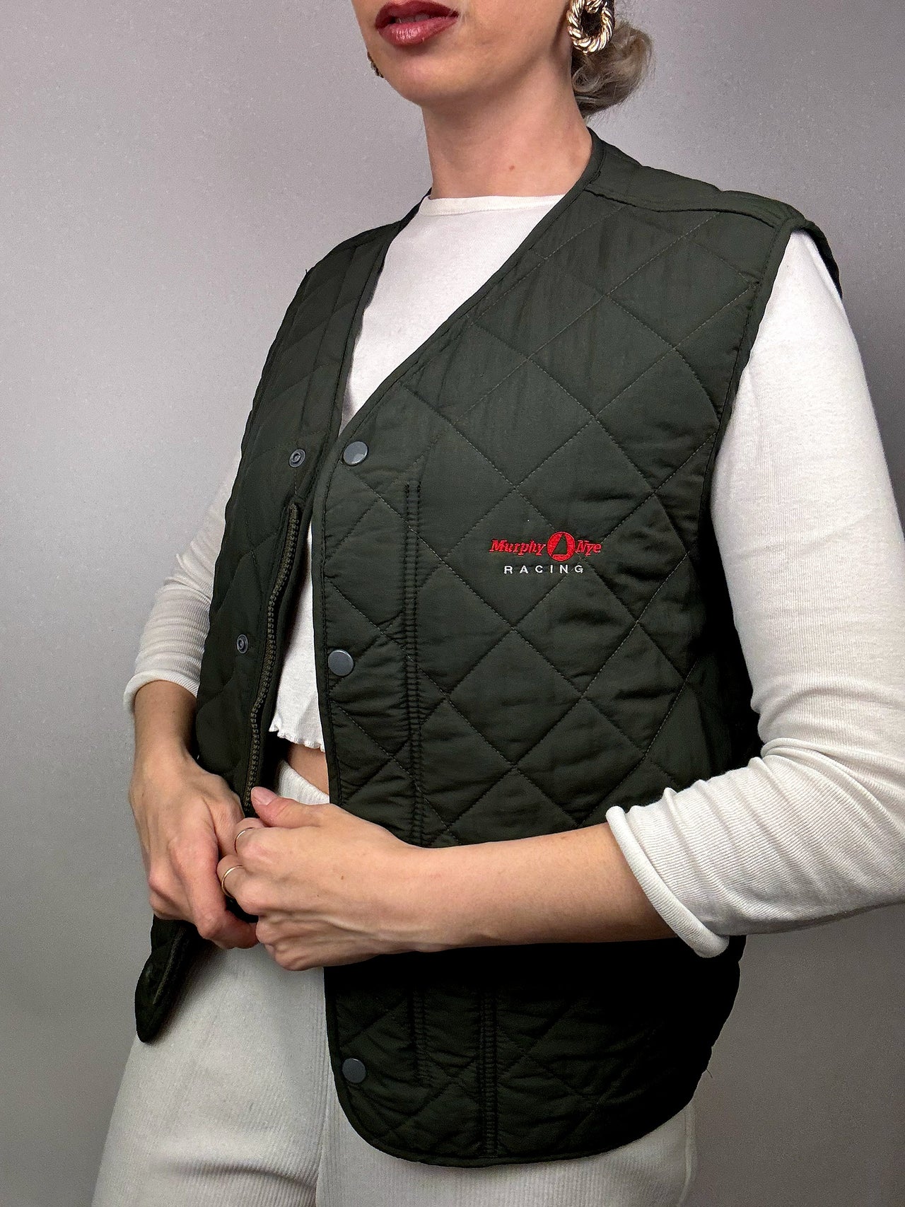 Vintage Sleeveless Quilted Vest