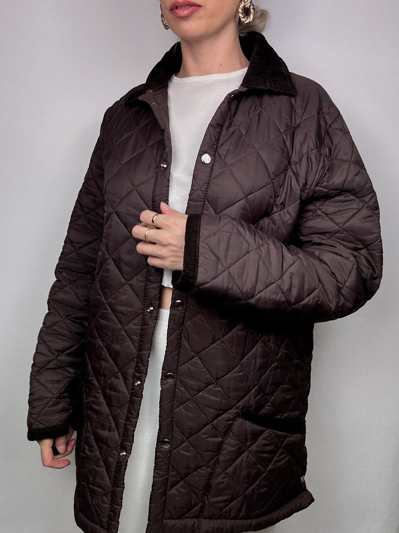 Vintage Brown Quilted Jacket