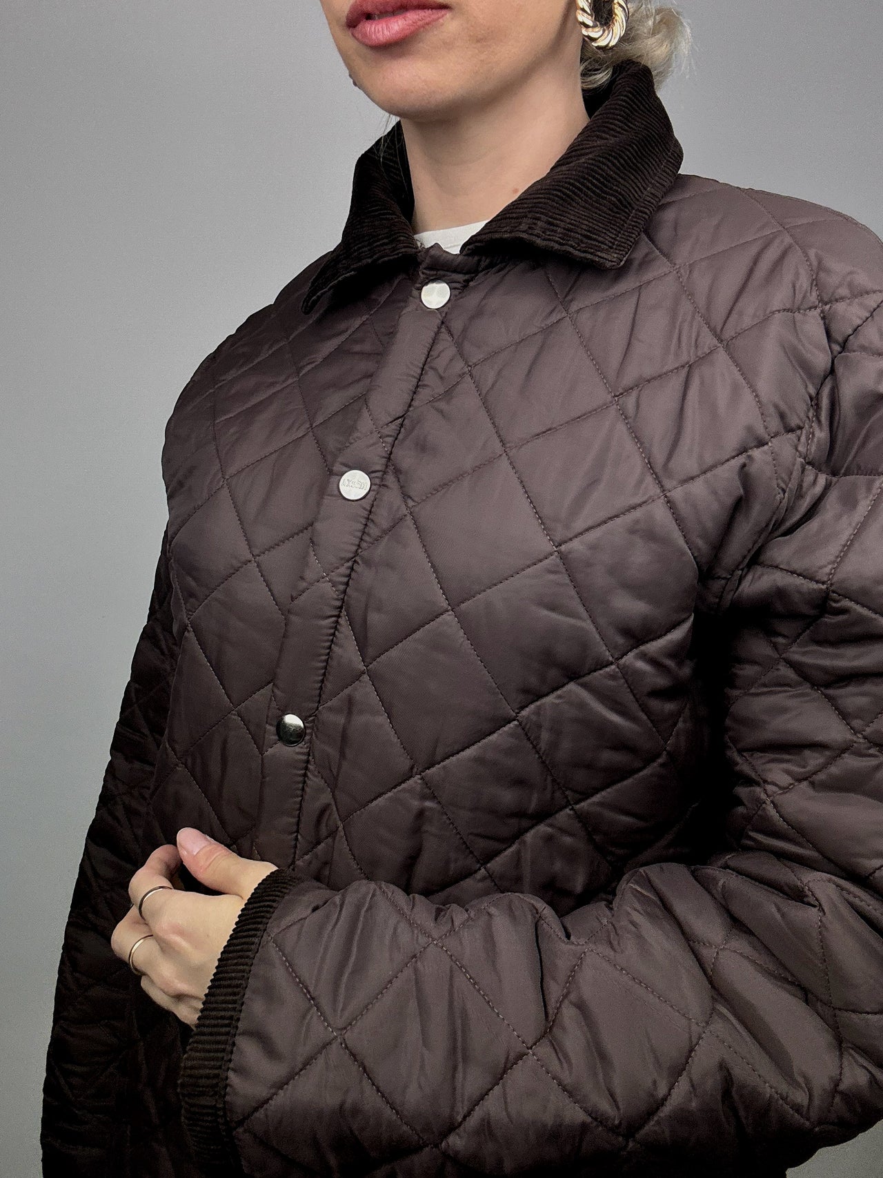 Vintage Brown Quilted Jacket