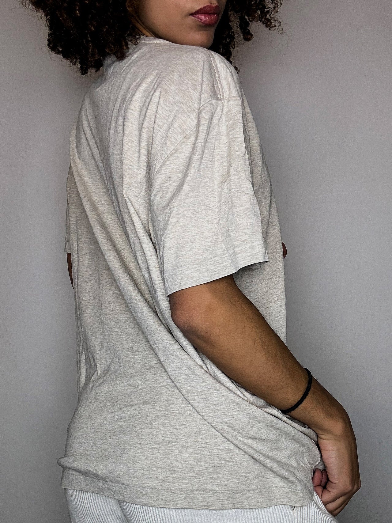 Tee shirt col rond beige RALPH LAUREN XL vintage