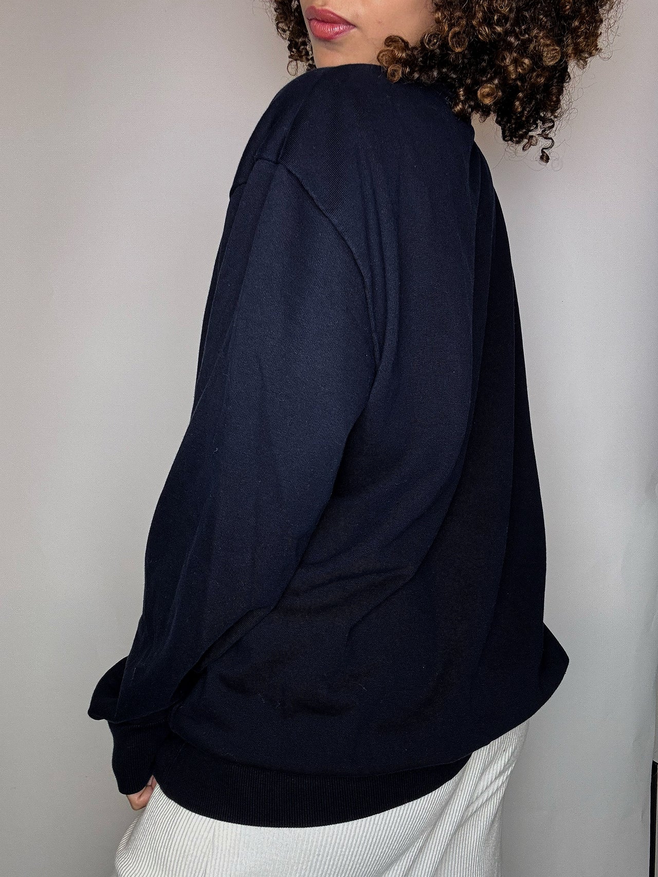 Sweat col rond marine CARHARTT XL vintage