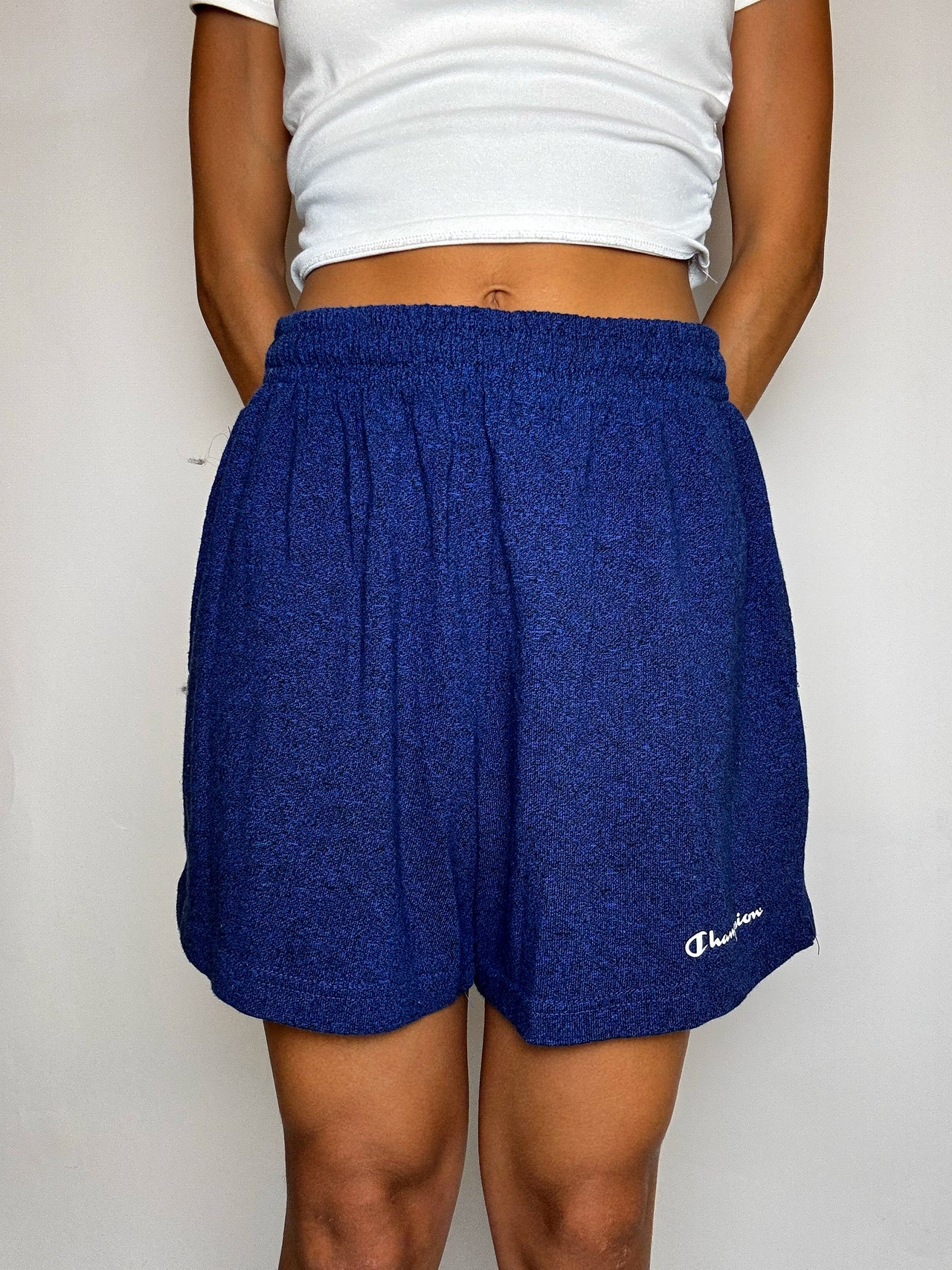 Short de sport bleu CHAMPION L vintage