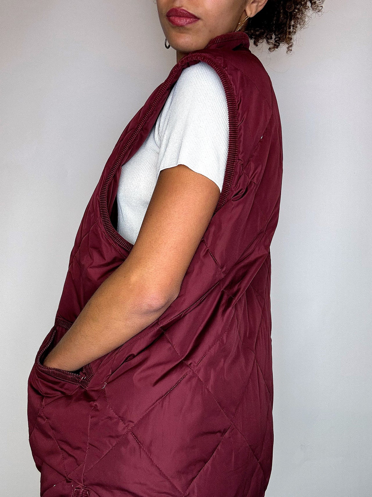 Doudoune sans manche bordeaux L/XL
