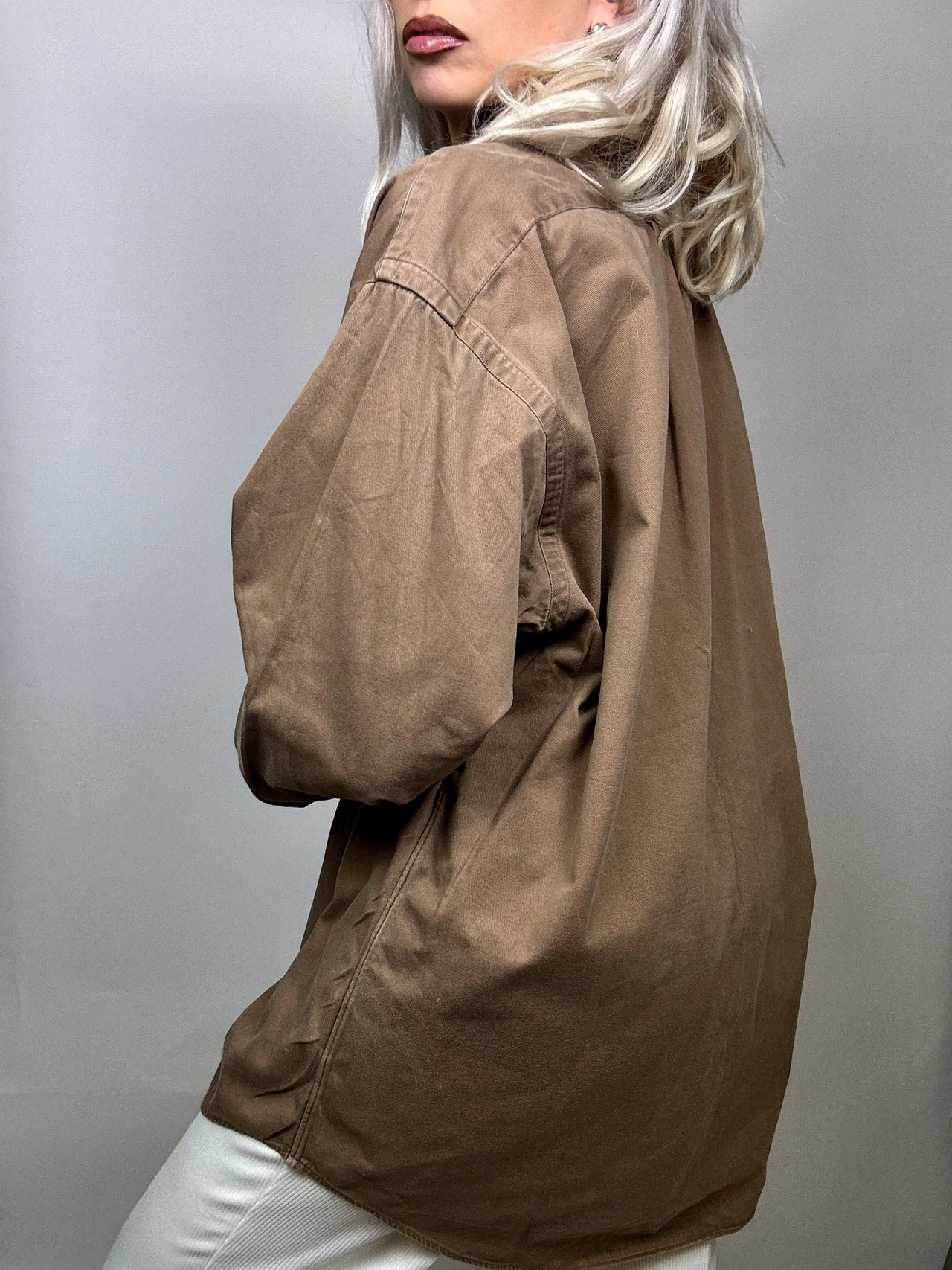 RALPH LAUREN Vintage Braunes Oversize-Hemd