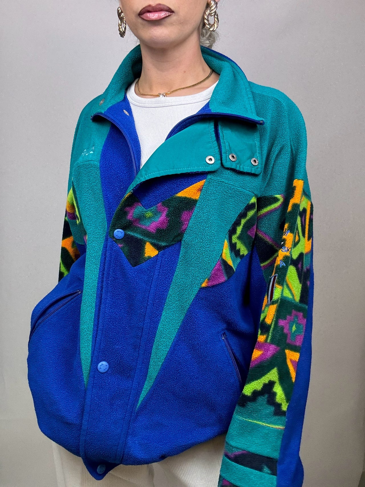 FILA 90s Fleece Jacket L/XL Vintage