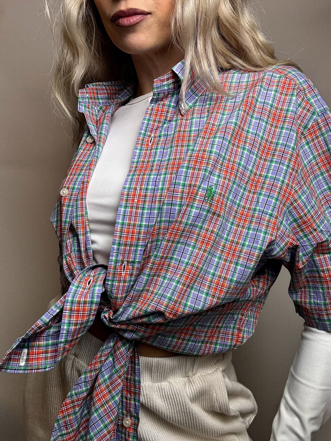 Chemise à carreaux RALPH LAUREN M vintage