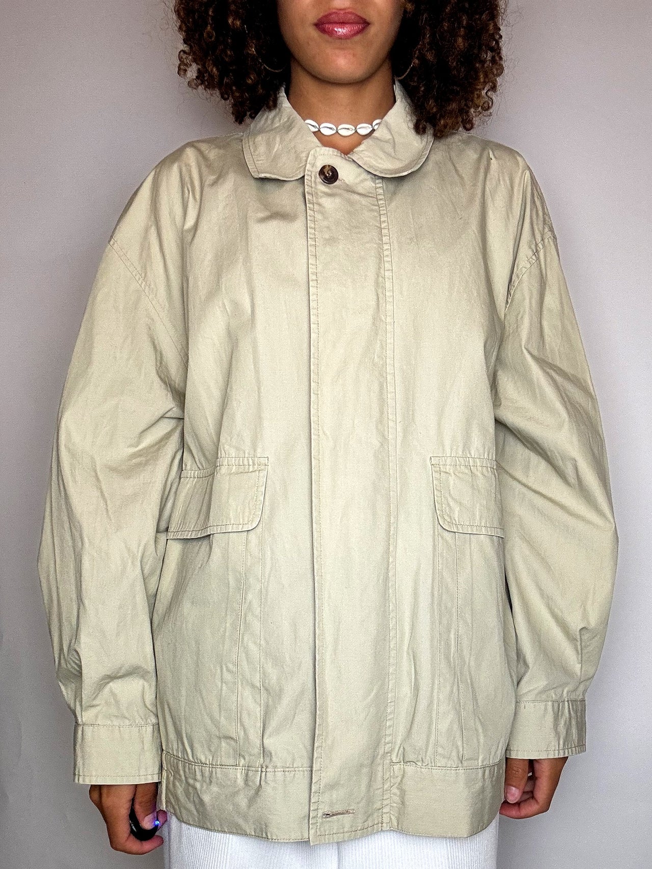 Veste légère beige L/XL vintage