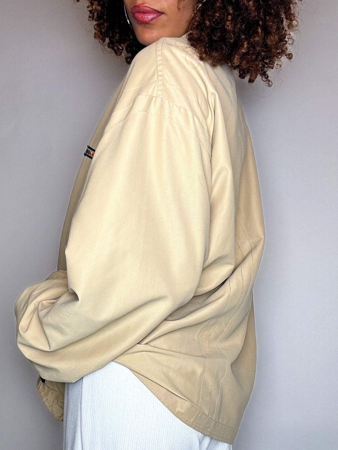 Veste légère beige ELLESSE L vintage